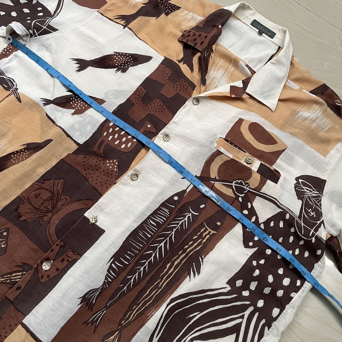 Japanese Brand × Pleats Please Issey Miyake × Vintage 🔥Vintage Rotary group pattern shirt Size US XL / EU 56 / 4 - 10 Thumbnail