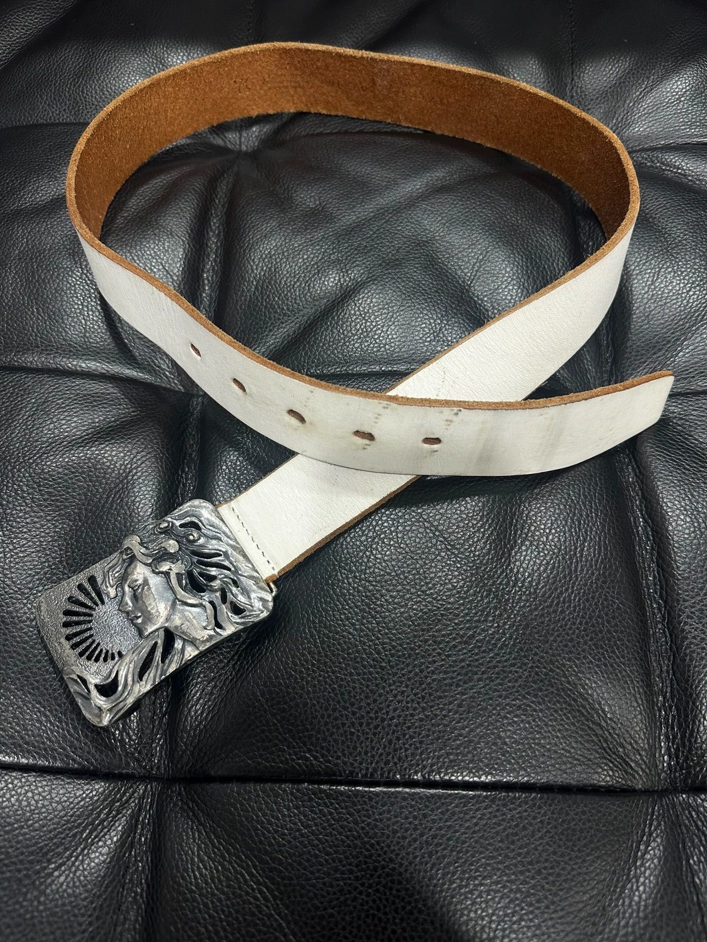 Yohji Yamamoto Yohji Yamamoto Y's 07aw 950 Silver Hollow Goddess Belt Size ONE SIZE - 2 Thumbnail