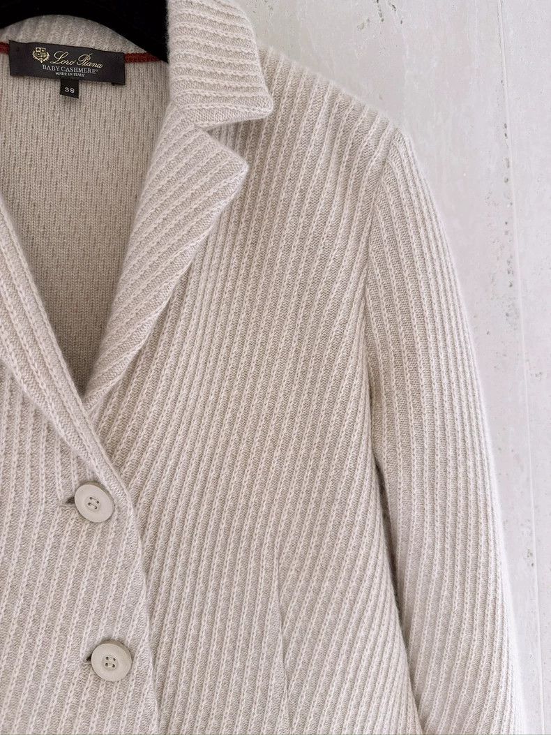 Loro Piana LORO PIANA Brown baby cashmere knit coat Size M / US 6-8 / IT 42-44 - 3 Thumbnail