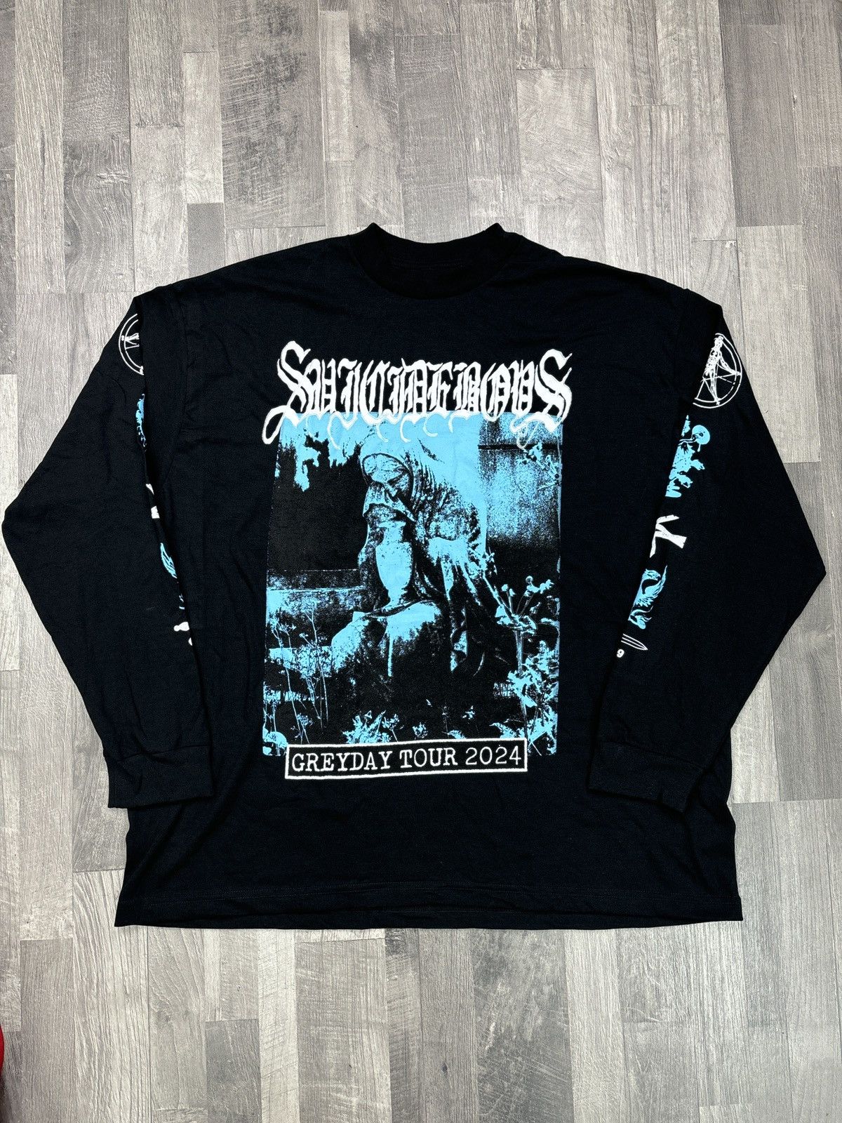 Fuck The Population × G59 Records Grey Day 2024 G59 $uicideboy$ Long Sleeve Medium Size US M / EU 48-50 / 2 - 1 Thumbnail