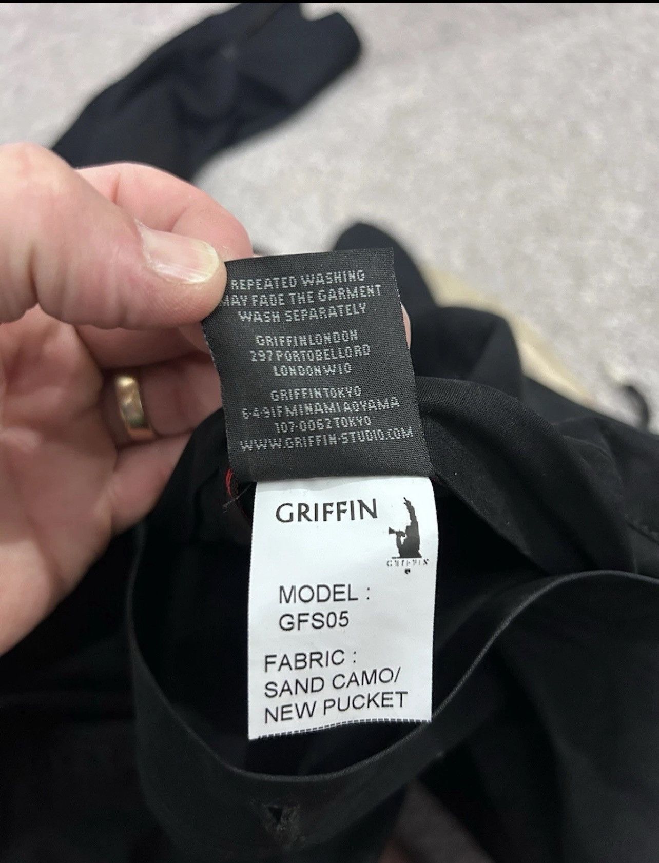 Griffin Griffin Reversible Camo Black And Beige Coat. Size Medium Size US M / EU 48-50 / 2 - 7 Thumbnail