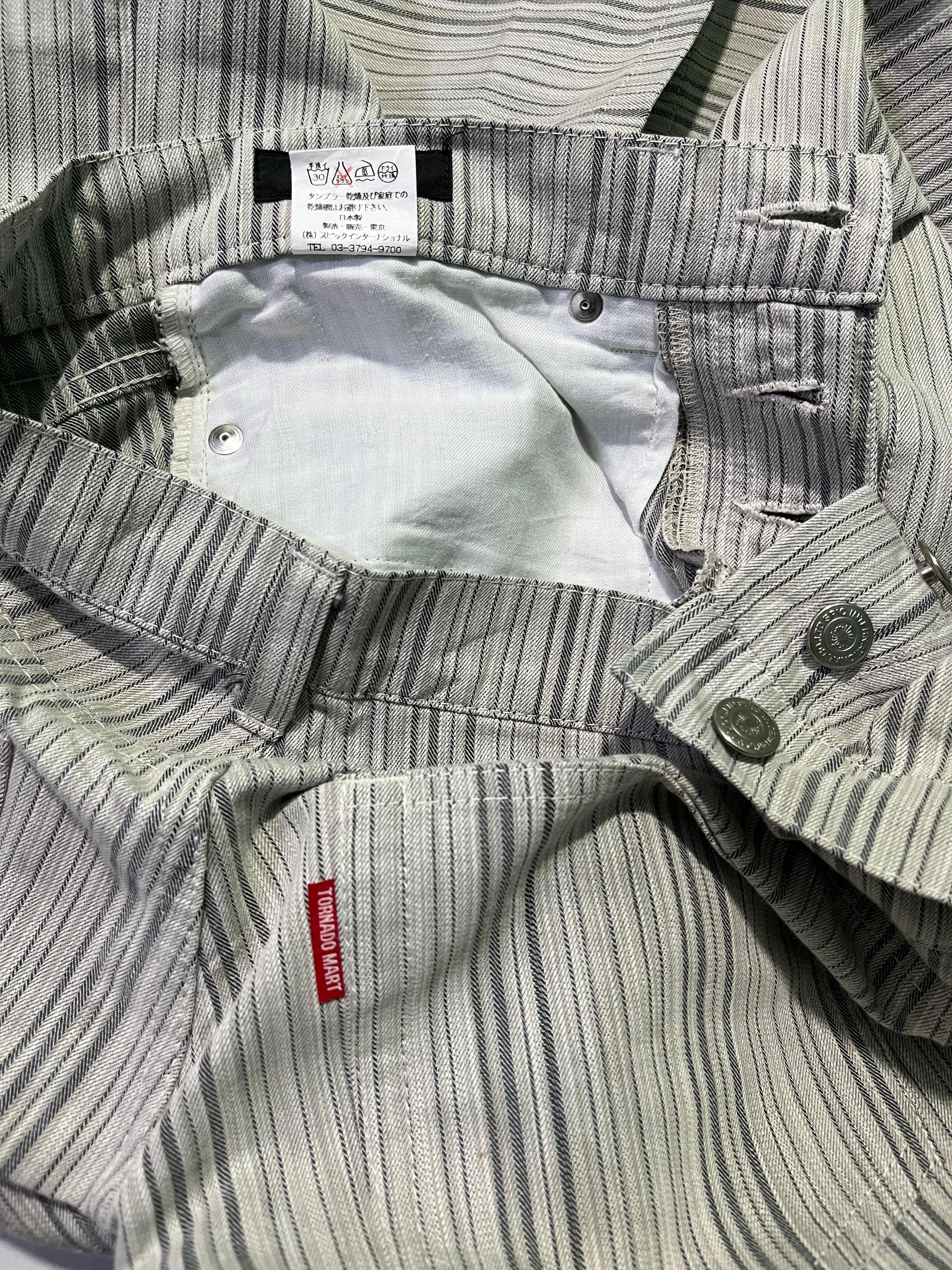 Tornado Mart Tornado Mart Flare Stripes Denim Size US 30 / EU 46 - 7 Thumbnail