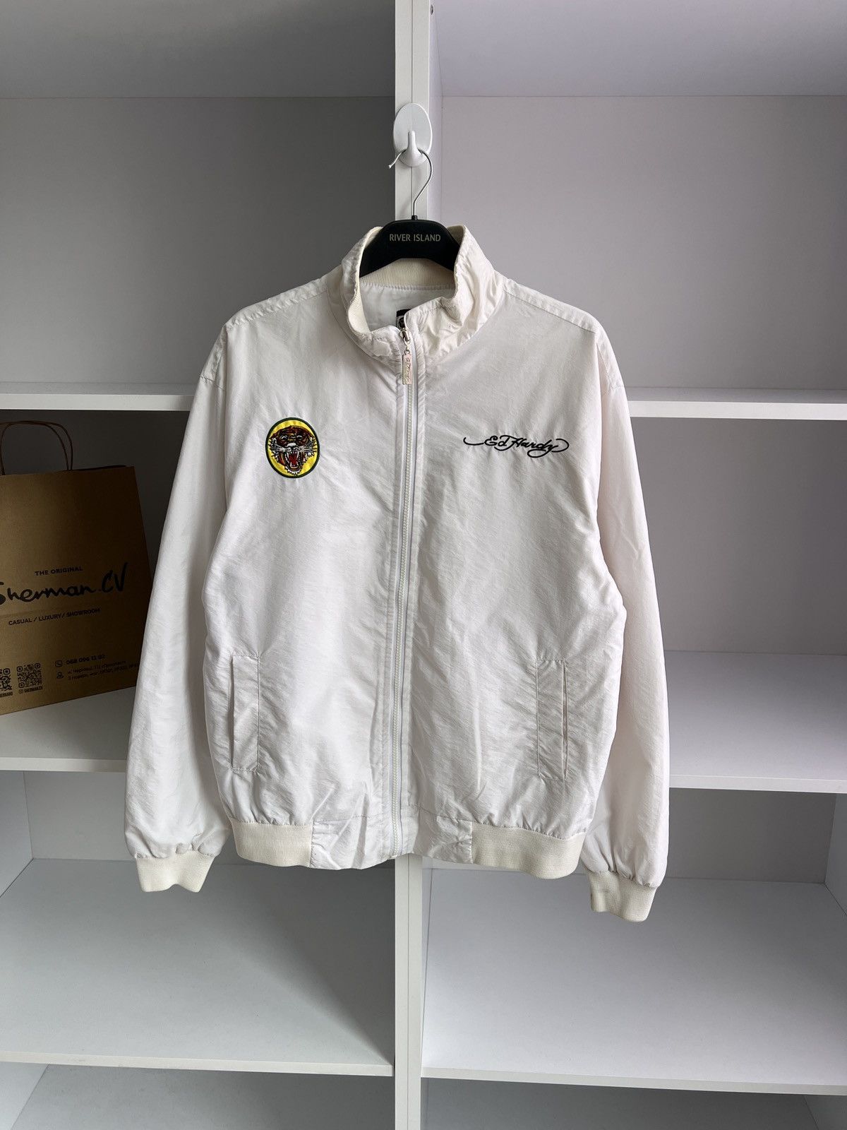 Ed Hardy × Vintage Vintage Ed Hardy Y2k Big Logo Jacket Size US M / EU 48-50 / 2 - 3 Thumbnail
