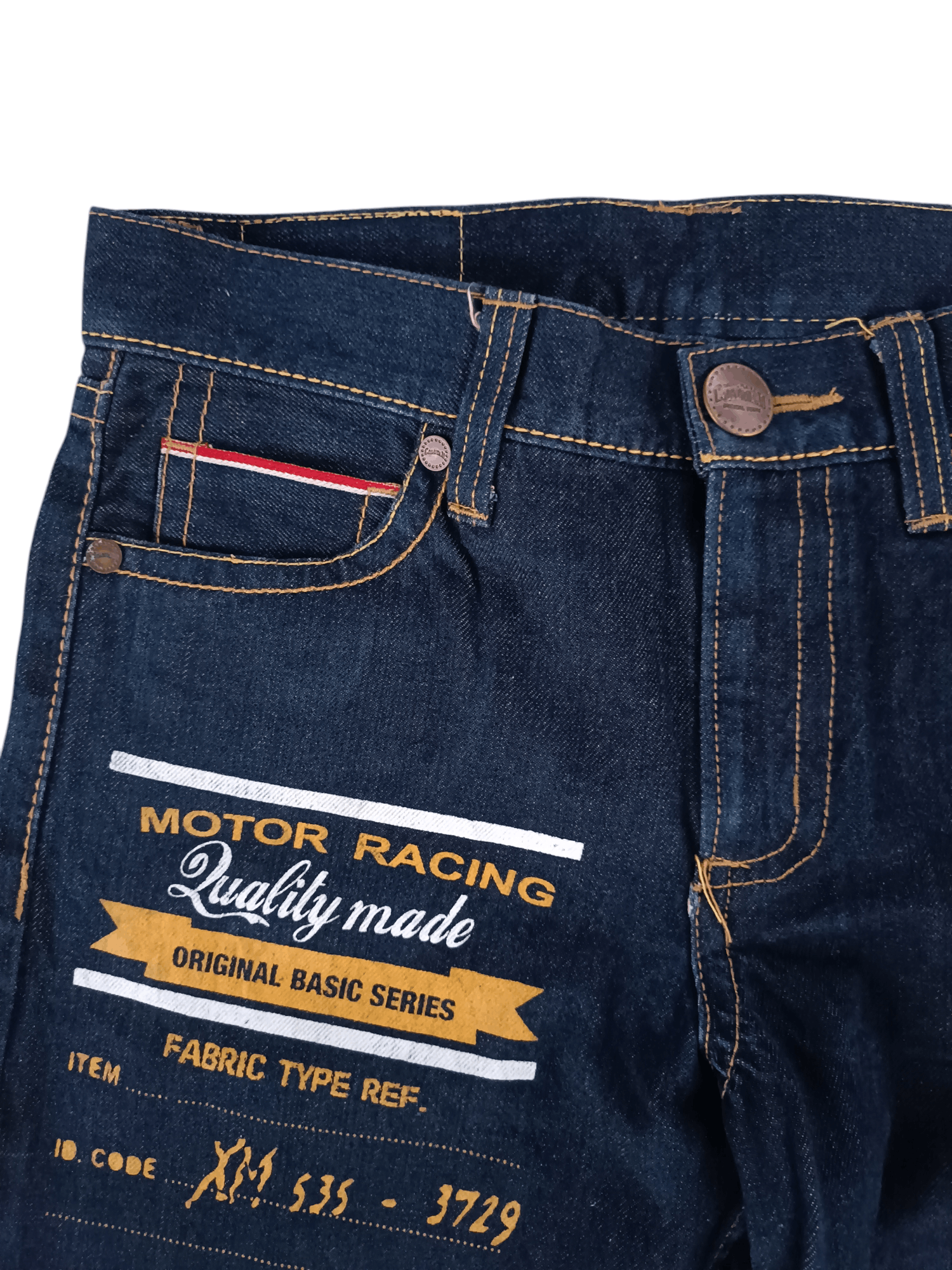 Other Co & Lu Selvedge Big Logo Nice Design Denim Jeans Size US 30 / EU 46 - 11 Thumbnail