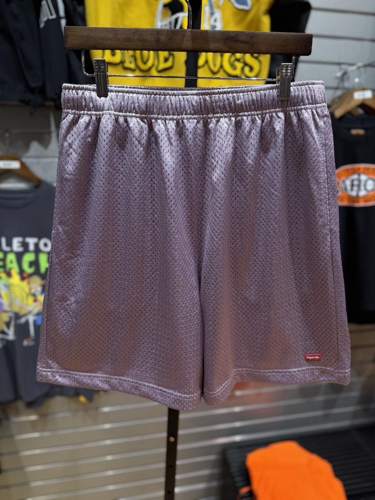 Supreme Supreme Small Box Baggy Mesh Shorts Size Small Purple NEW Size US 30 / EU 46 - 4 Thumbnail