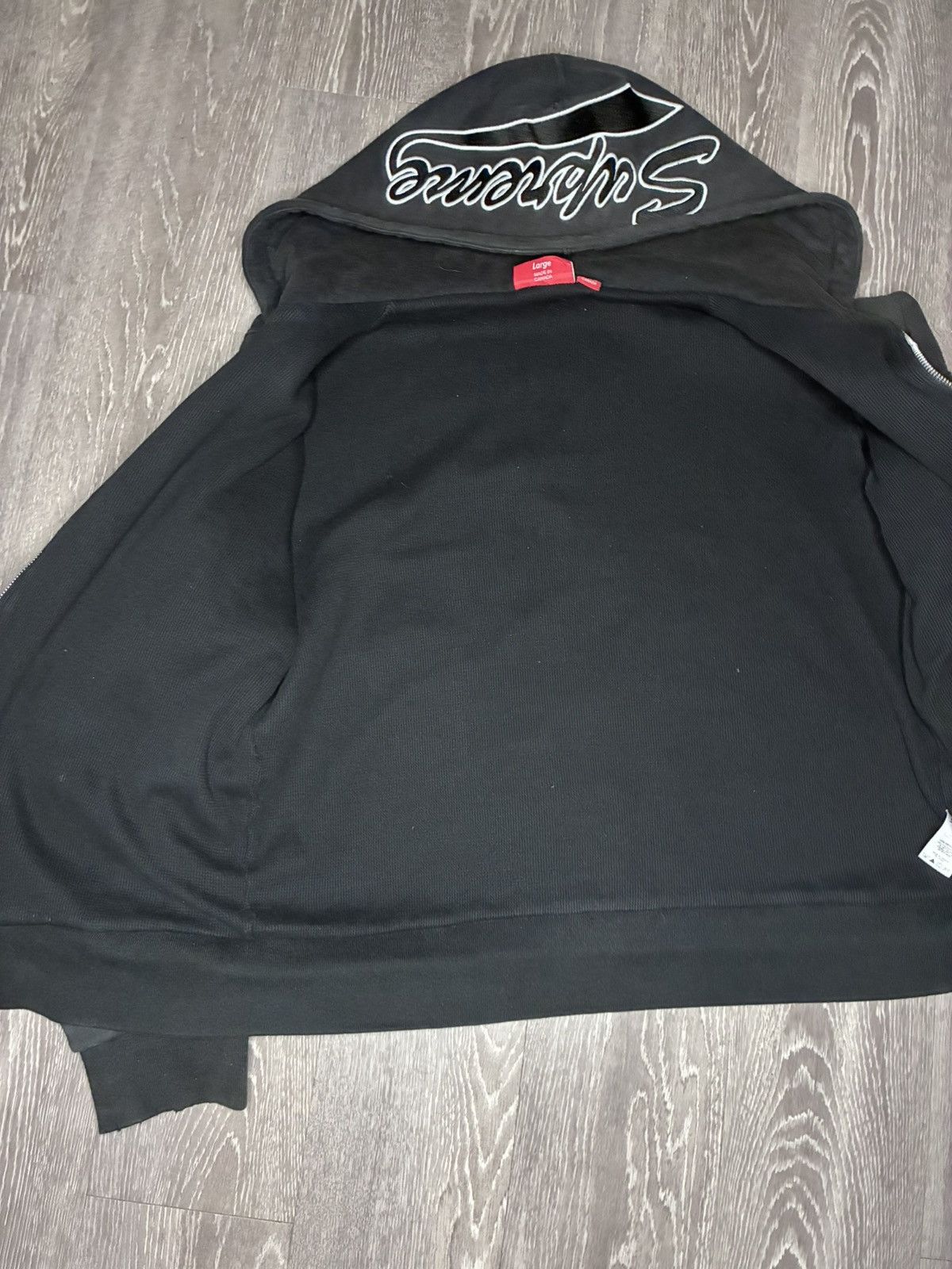 Supreme supreme script logo zip up hoodie Size US L / EU 52-54 / 3 - 3 Thumbnail