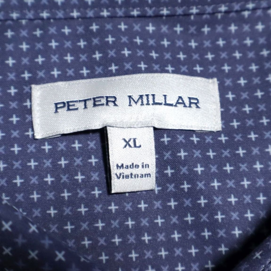 Peter Millar Peter Millar Winnipeg Poplin Polyester Solid Long Sleeve Button Up Shirt Azuri Blue Men's XL Size US XL / EU 56 / 4 - 5 Thumbnail