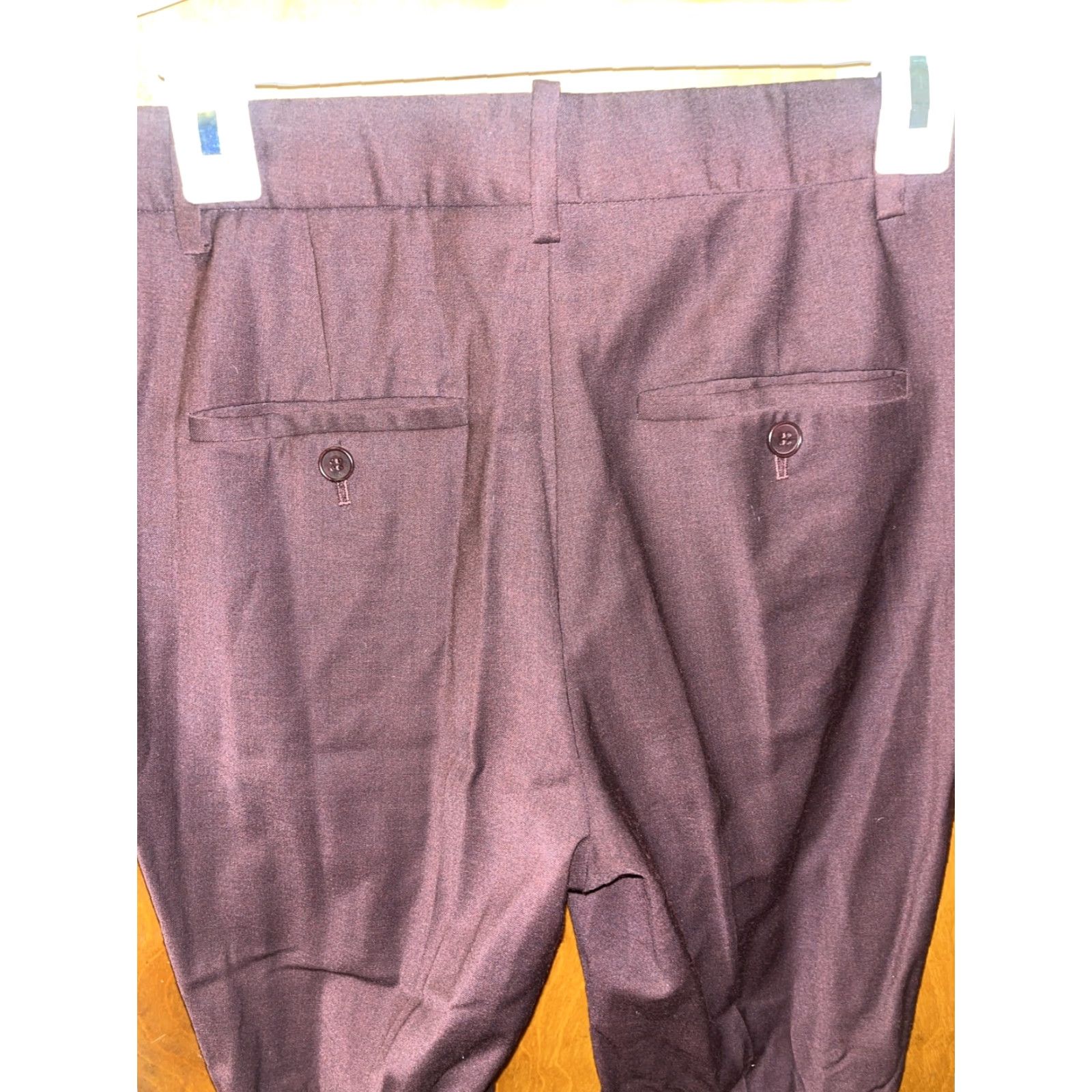 Theory Theory Dress Pants Womens Wool Blend Size 0 Dark Brown Regular Flat Front Women Dress Pants Brown - 0 Size 25" / US 0 / IT 36 - 5 Thumbnail
