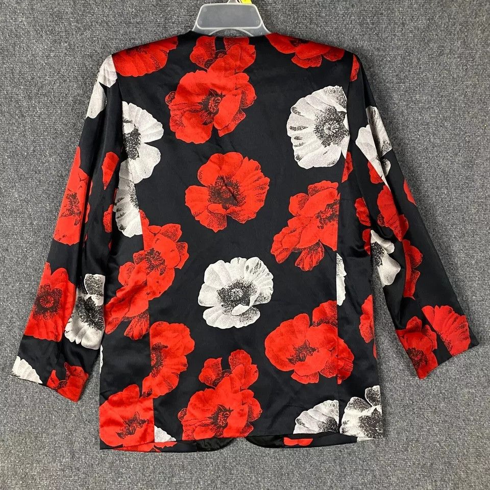 Oleg Cassini Oleg Cassini Top Women's Size 8 Floral Polyester Long Sleeve Size M / US 6-8 / IT 42-44 - 7 Thumbnail