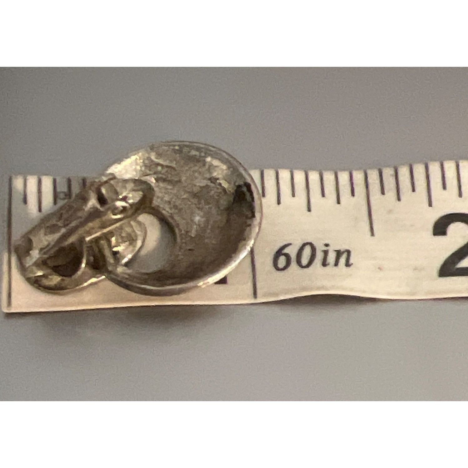 Other Vintage Silver Tone Clip On Doorknocker Earrings Textured Li Size ONE SIZE - 5 Thumbnail