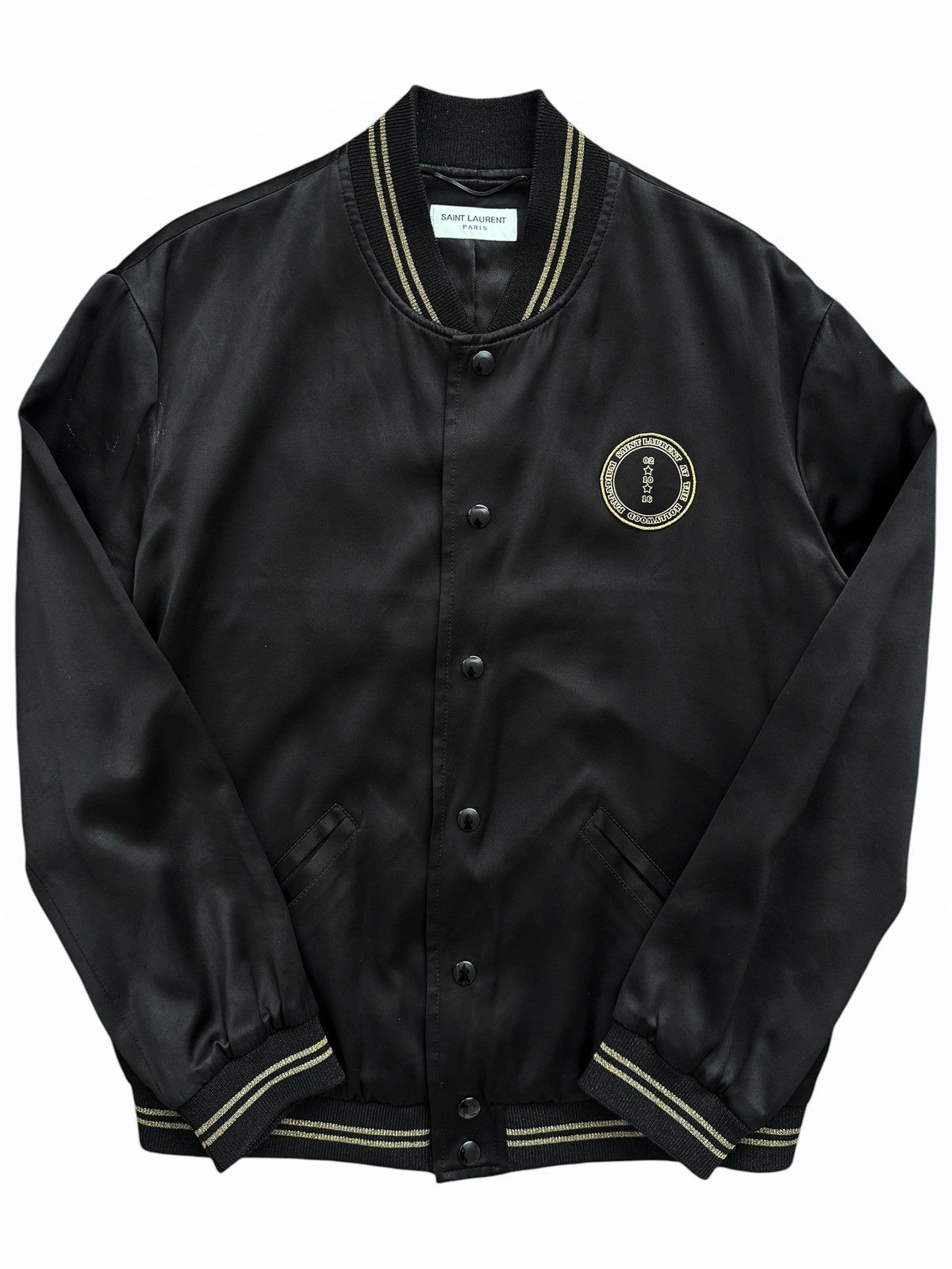 Saint Laurent Paris 2016 Hedi Palladium Collection Teddy Souvenir Bomber Size US M / EU 48-50 / 2 - 3 Thumbnail
