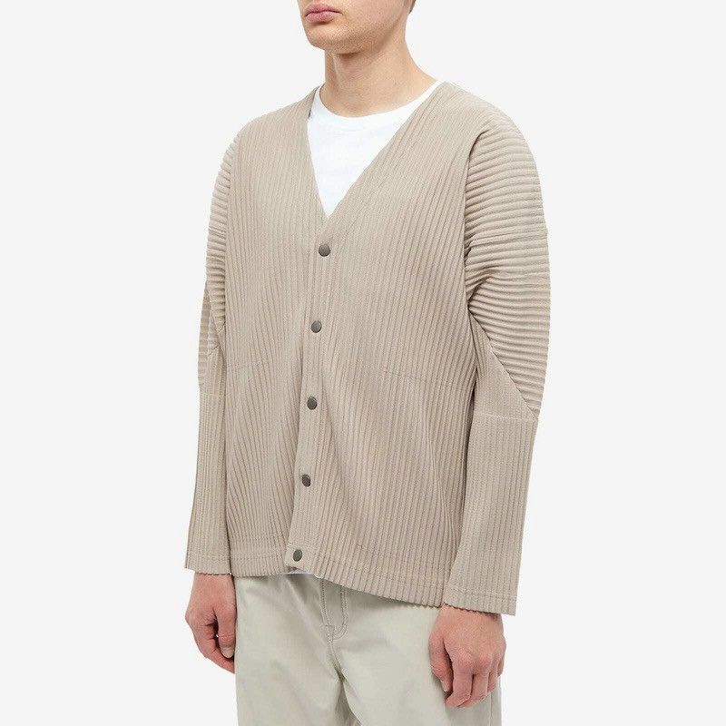Homme Plisse Issey Miyake HOMME PLISSE ISSEY MIYAKE beige carigan Size US L / EU 52-54 / 3 - 7 Thumbnail
