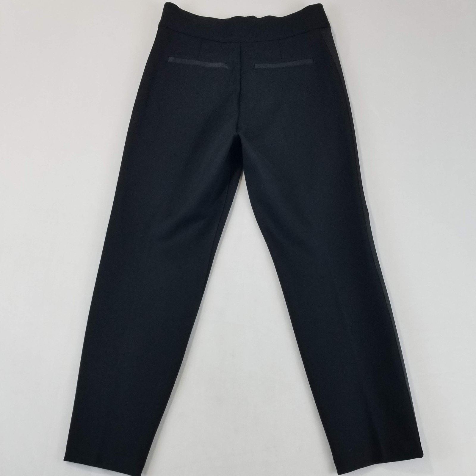Spanx Spanx Pants Womens Small Petite Black Ponte Straight Satin Size 26" / US 2 / IT 38 - 2 Thumbnail