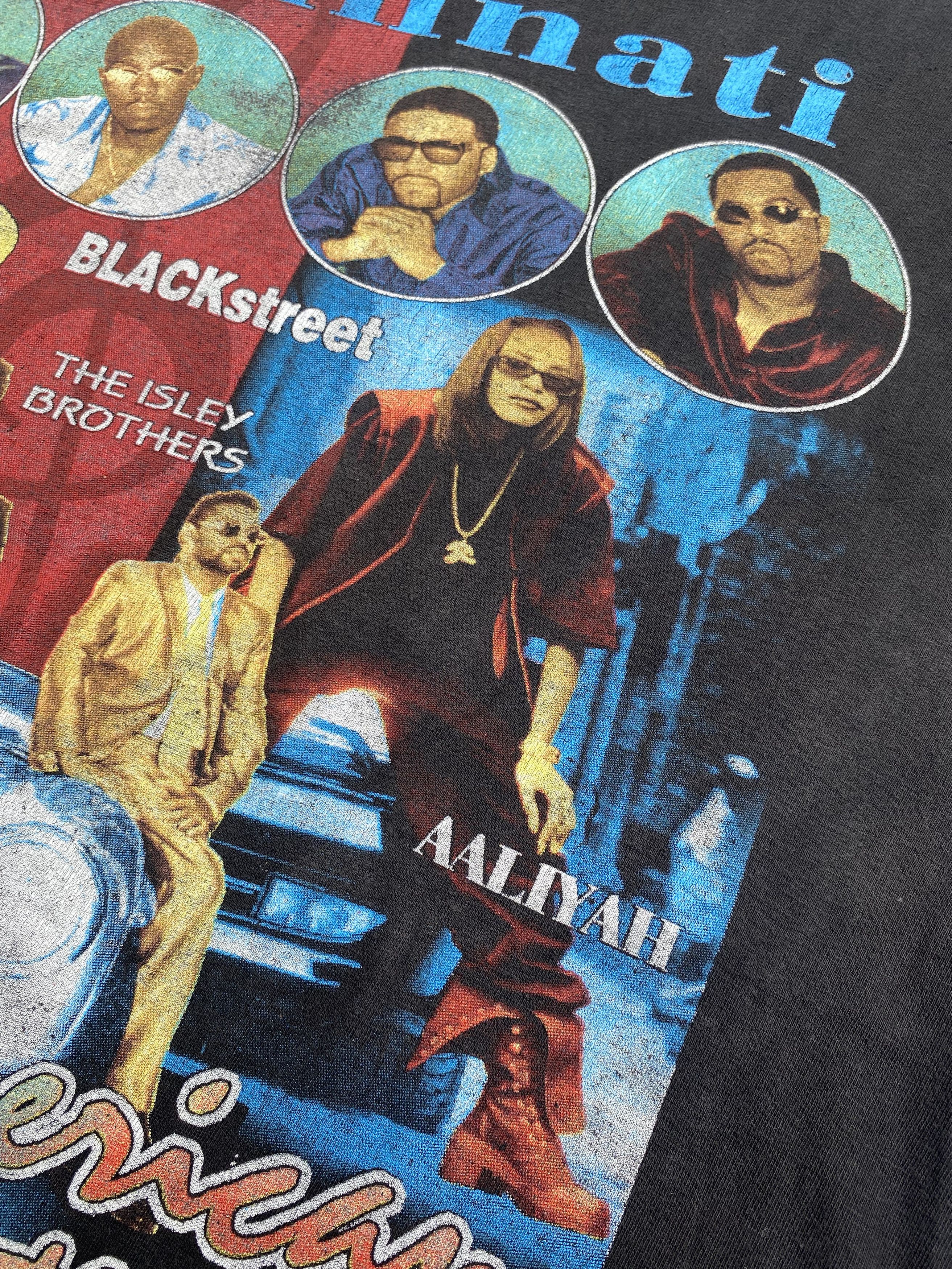 Rap Tees × Vintage 90s Raptees Aaliyah at Cincinnati Music Festival Size US XL / EU 56 / 4 - 8 Thumbnail