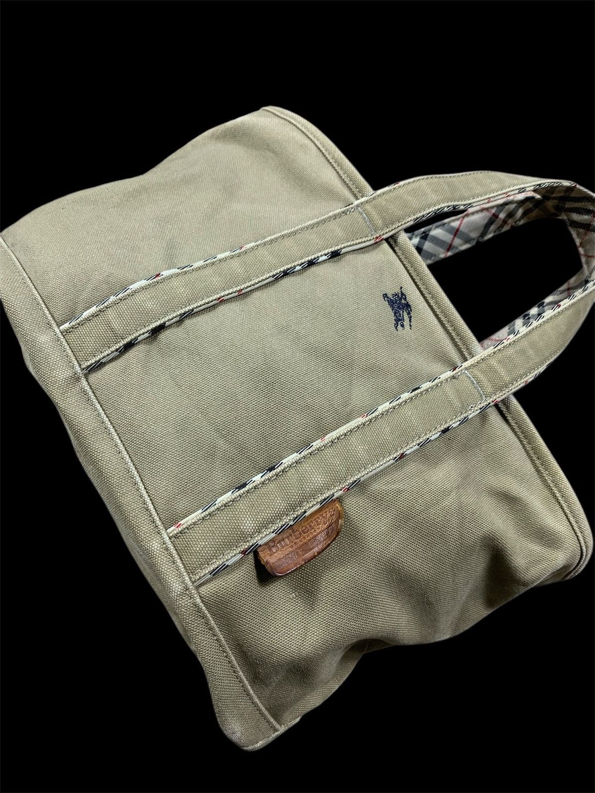 Burberry Vintage Burberrys kanvas tote Bag Size ONE SIZE - 2 Thumbnail