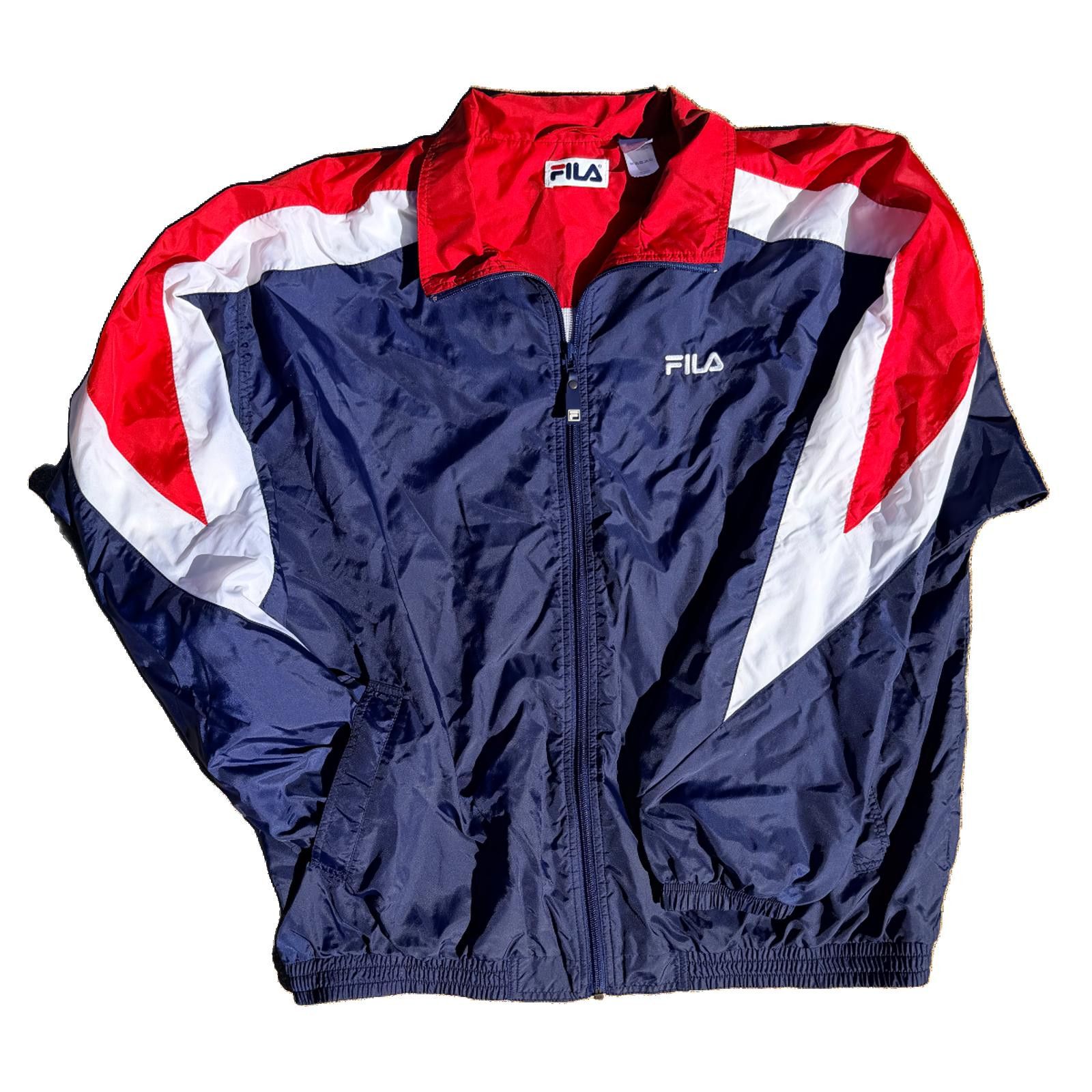 Fila FILA Tri-Color Windbreaker Jacket 90s Size ONE SIZE - 1 Thumbnail