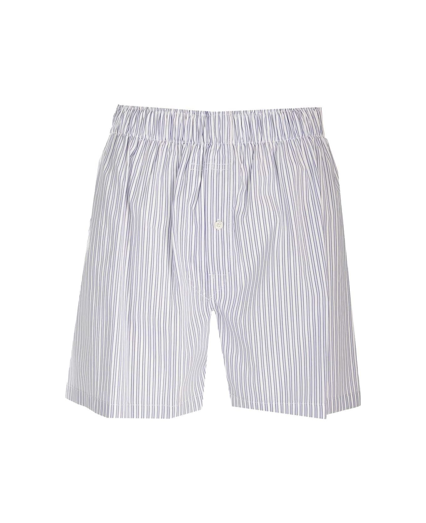 Maison Margiela o1y0625 Short in White/Blue Size 28" / US 6 / IT 42 - 1 Thumbnail
