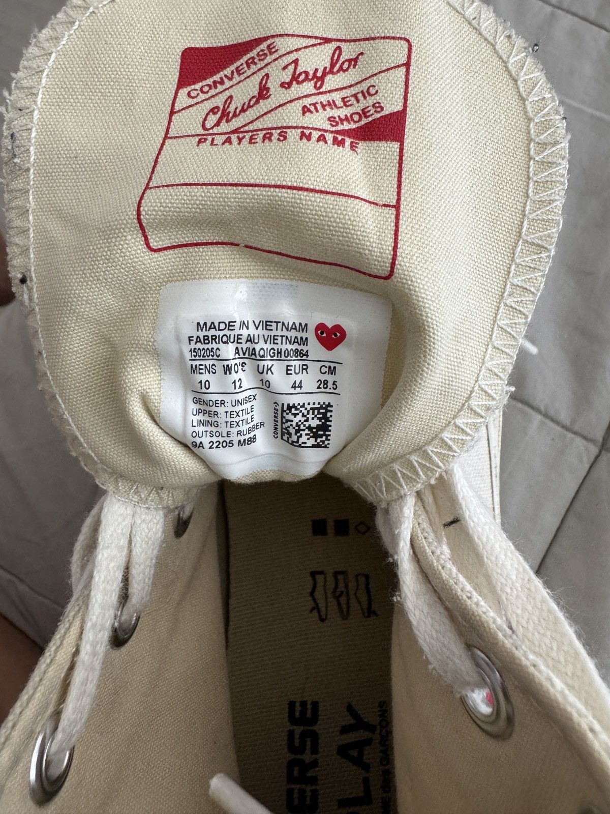 Comme des Garcons × Converse Converse - CDG Play - Chuck Taylor All Star 70 High Size US 10 / EU 43 - 11 Thumbnail