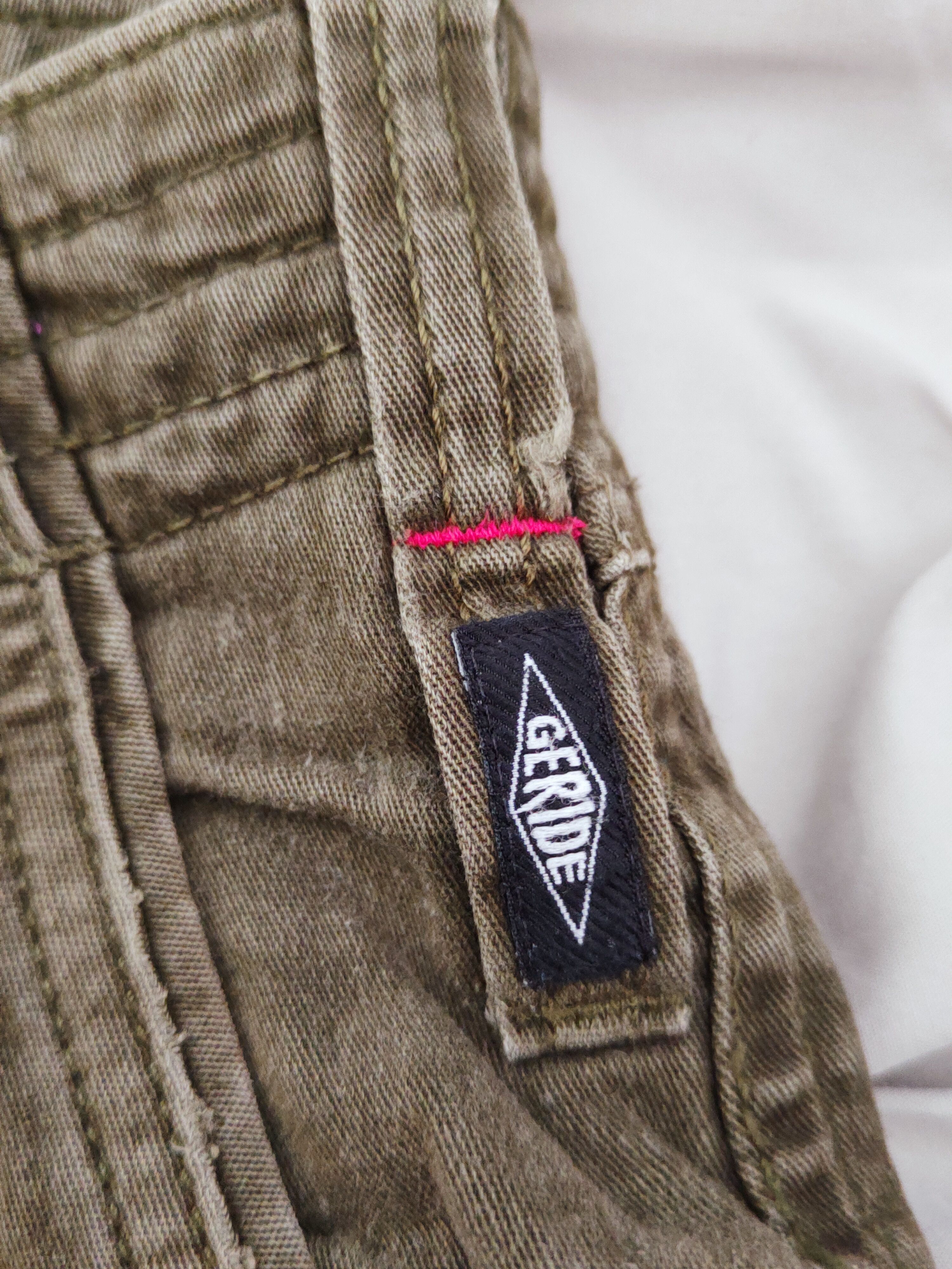 Japanese Brand Geride Olive Multipocket Tactical Cargo Pants #W902 Size US 31 - 12 Thumbnail
