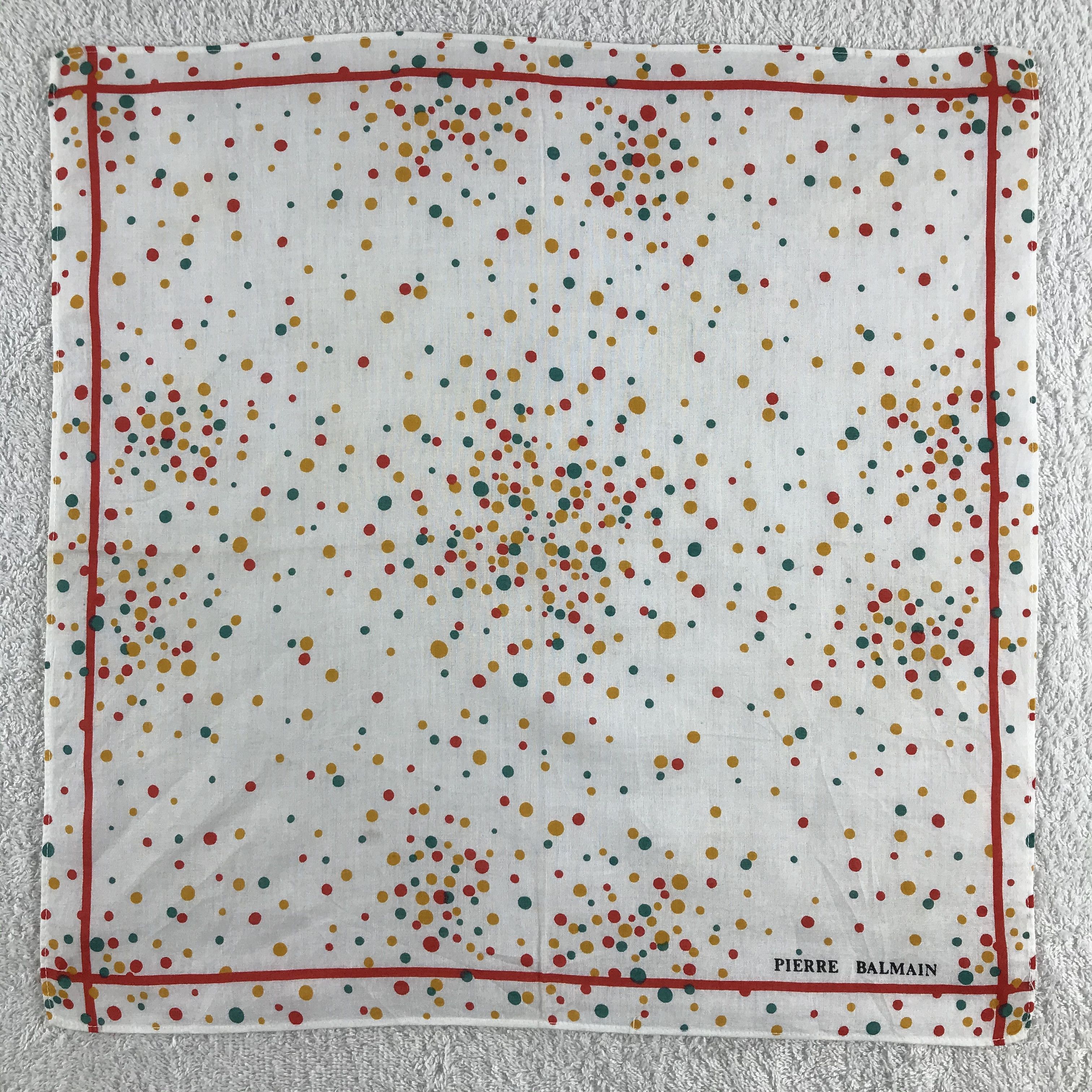 Pierre Balmain × Vintage Pierre Balmain Bandana / Handkerchief / Neckerchief - S245 Size ONE SIZE - 1 Thumbnail