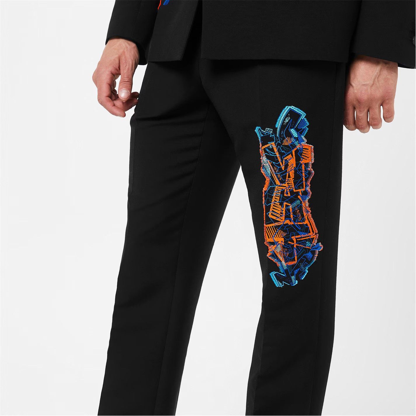 Off-White o1g2r1mq0226 Graf Slim Pants In Black Size US 36 / EU 52 - 4 Thumbnail