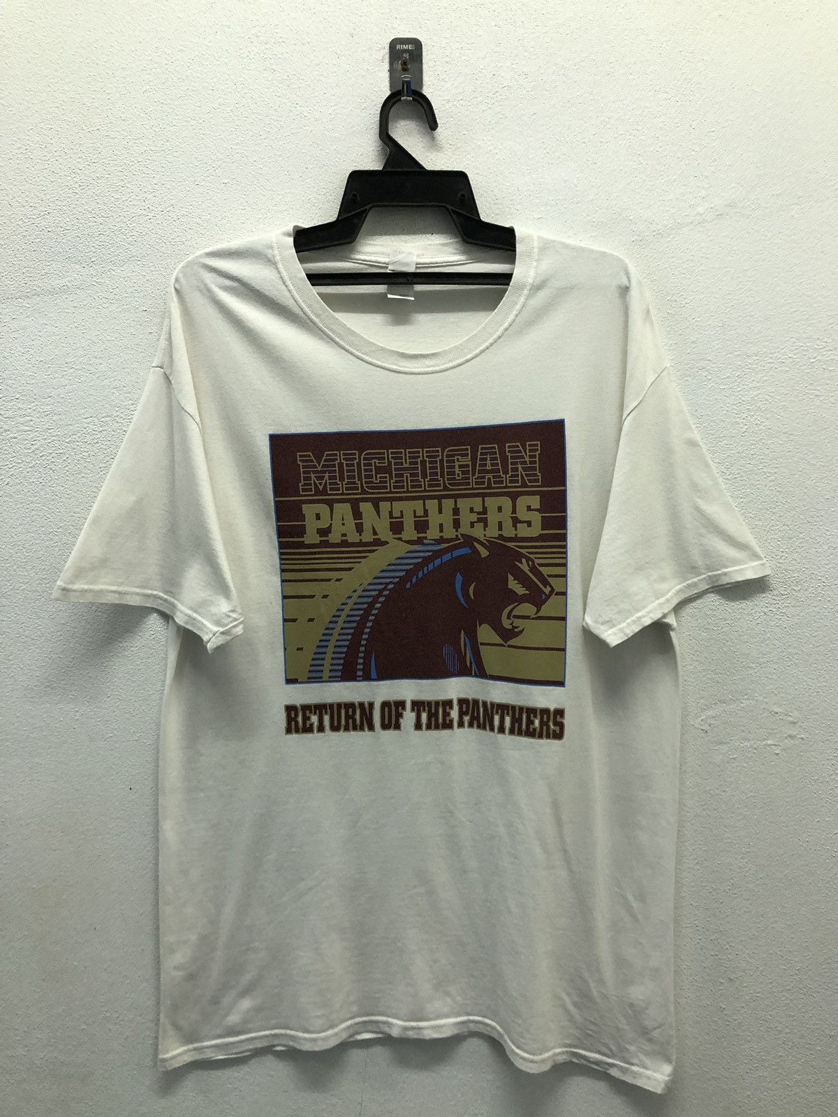 Vintage Fruit Of The Loom Michigan Panthers T-Shirt Size US L / EU 52-54 / 3 - 1 Thumbnail