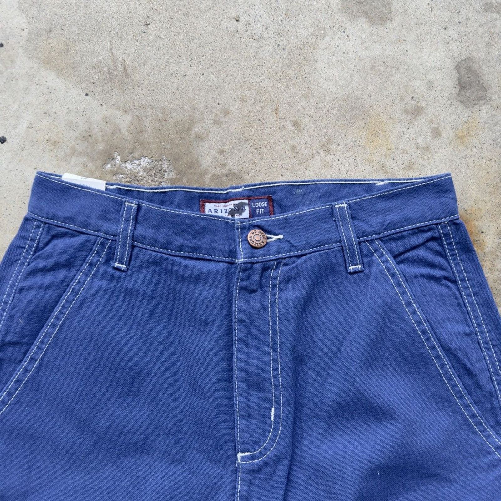 Vintage Vintage Arizona Baggy Blue Canvas Cotton Shorts Size US 28 / EU 44 - 5 Thumbnail