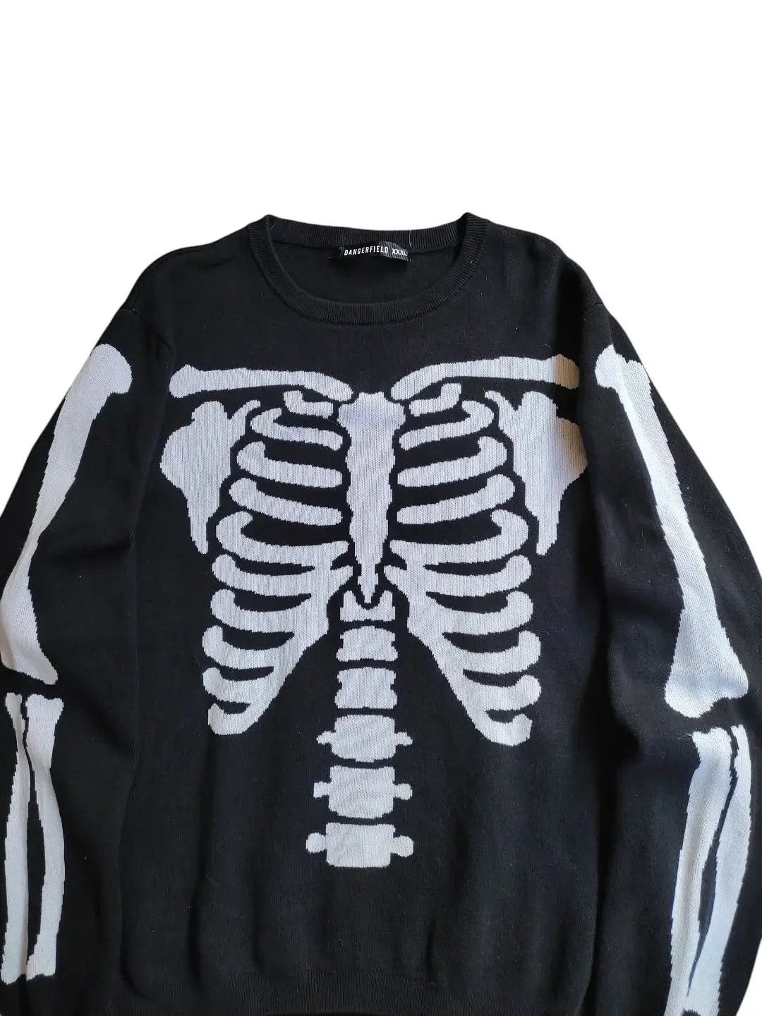Japanese Brand Dangerfield Skeleton sweters Size US L / EU 52-54 / 3 - 2 Thumbnail
