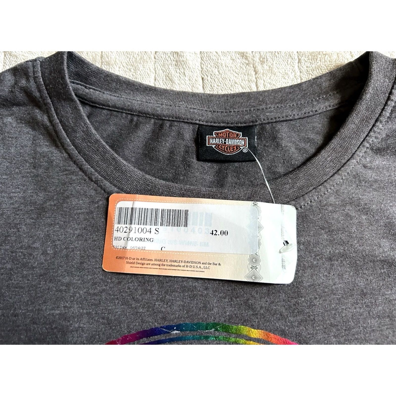Harley Davidson Harley Davidson Women’s T-Shirt Size S Basic Short Sleeve Round Neck Multicolor Spirit Theme Biker NWT Marquee Size S / US 4 / IT 40 - 5 Thumbnail