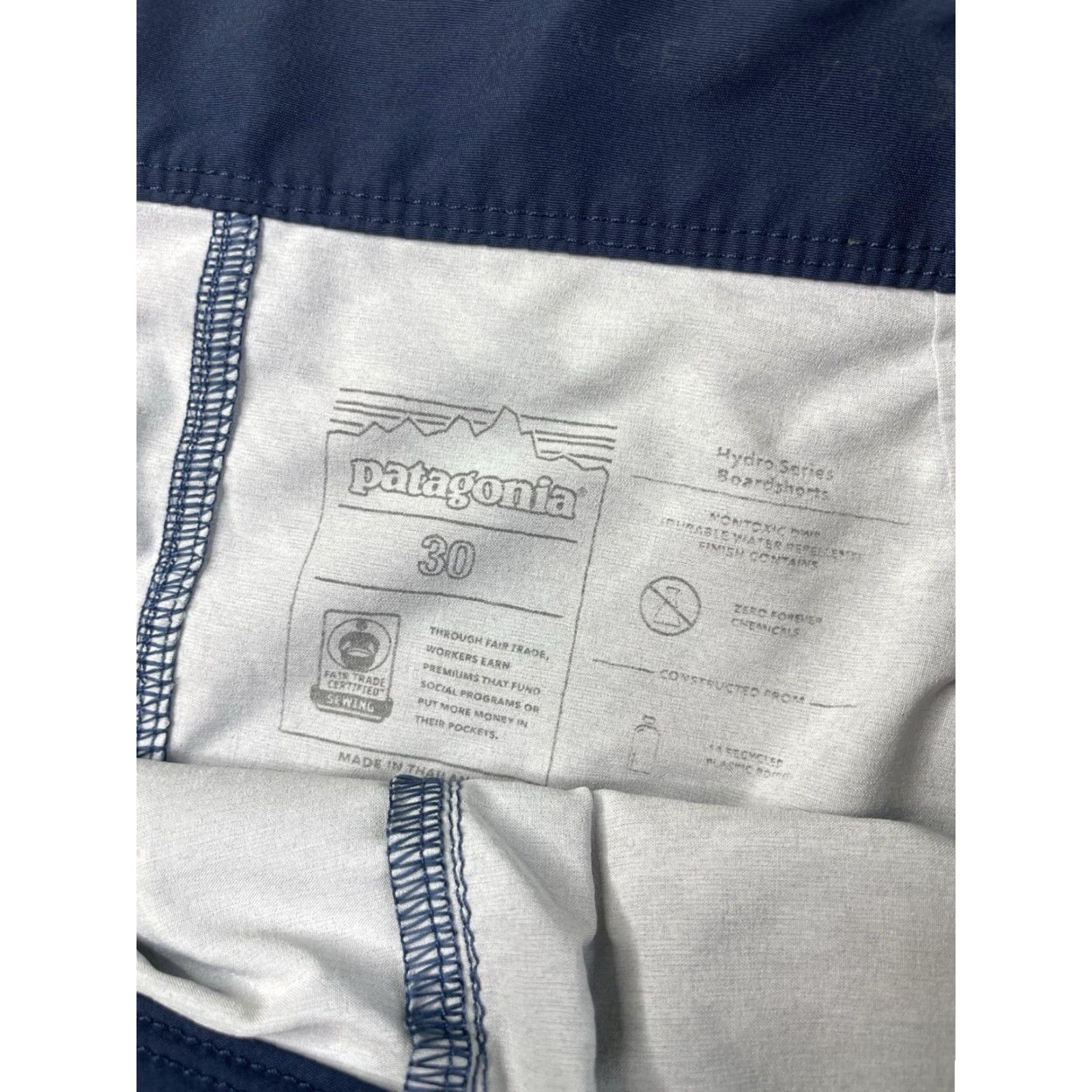 Patagonia Patagonia Men's Board Shorts 30 18" Stretch Hydropeak Kelp Blocked Crater Blue Sandy Kelp Floral Pattern Beach Outdoor Swimming Bottom Mens Size US 30 / EU 46 - 4 Thumbnail