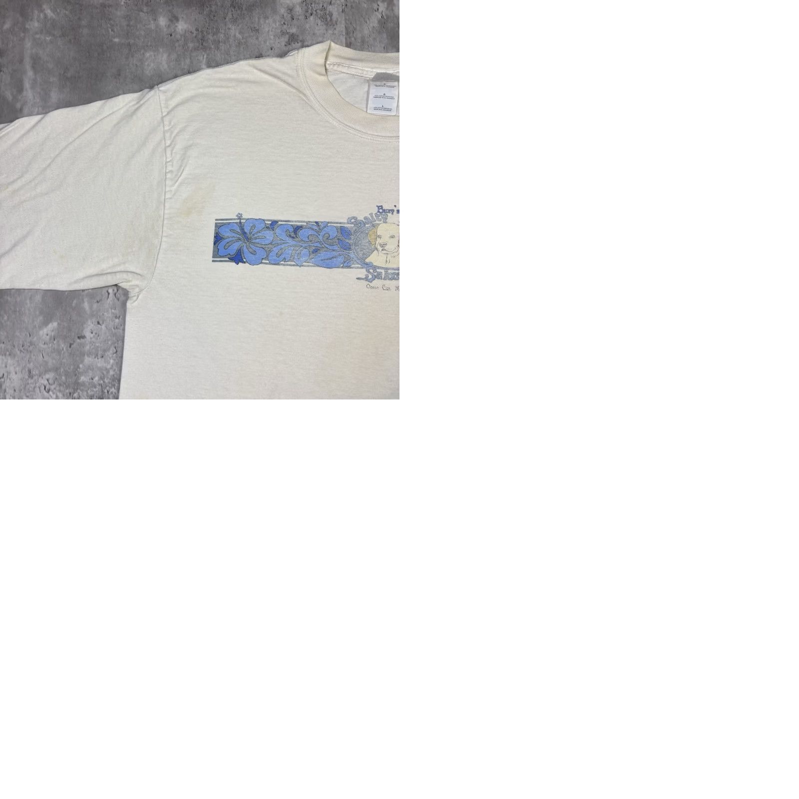 Vintage VINTAGE Saloon Bar Bert Long Sleeve T Shirt Distressed 2000s Adult Large Shirt Mens White 80s Slimming Size US L / EU 52-54 / 3 - 9 Thumbnail