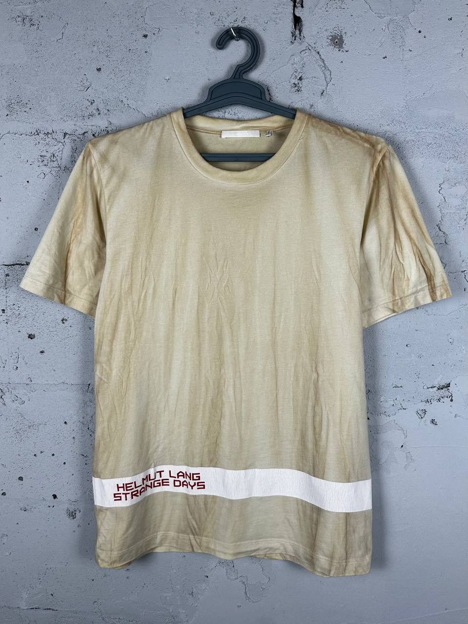 Helmut Lang Helmut Lang Strange Days Pattern Logo T Shirt Size L Size US M / EU 48-50 / 2 - 1 Thumbnail