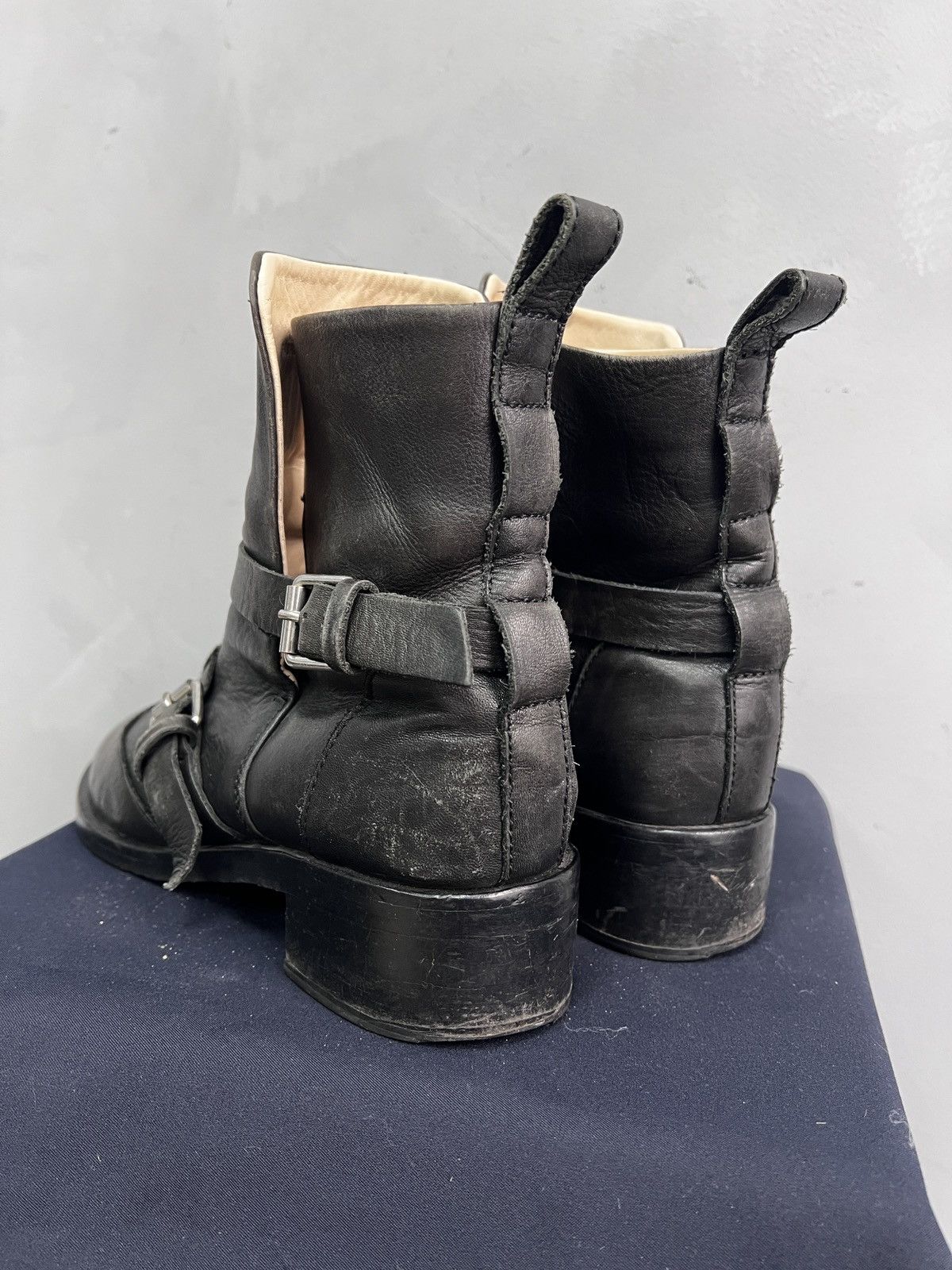 Diesel Belted diesel leather boots hedi slimane style avant garde Size US 8 / EU 41 - 8 Thumbnail