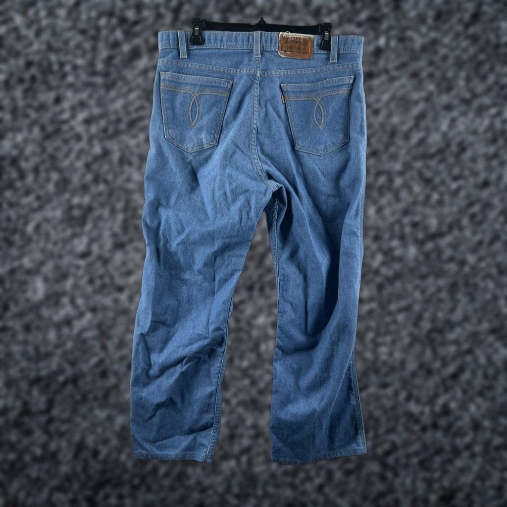 Levi's VINTAGE Levi's Denim Jeans Baggy Straight Leg 34x26 Medium Wash Blue USA Levi's 505 Mens Jeans Straight 34 Regular Blue Baggy Vintage Mens Jeans Size US 34 / EU 50 - 1 Thumbnail