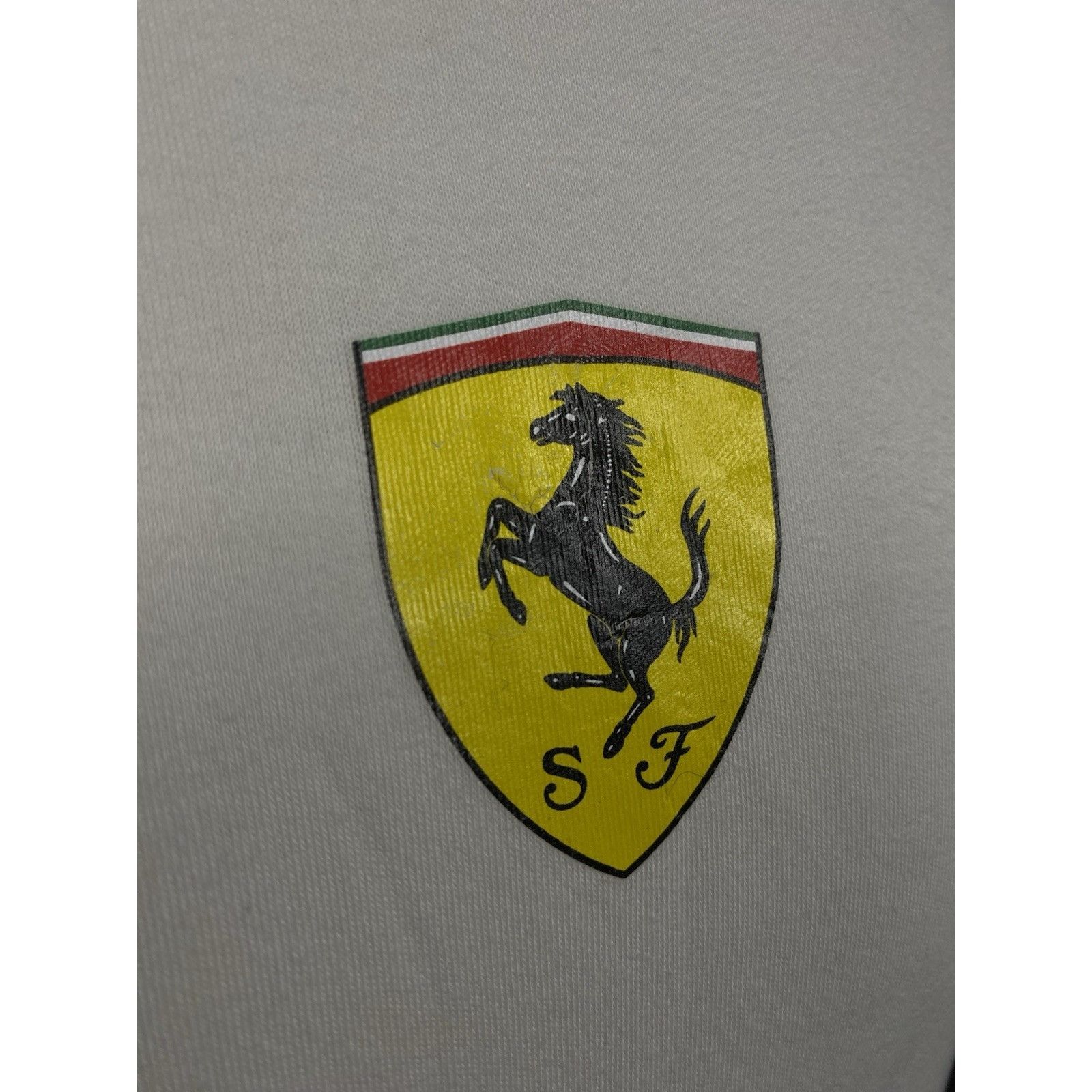 Ferrari Fila x Ferrari Vintage Men's White Highneck Turtleneck Sweat Size US L / EU 52-54 / 3 - 7 Thumbnail