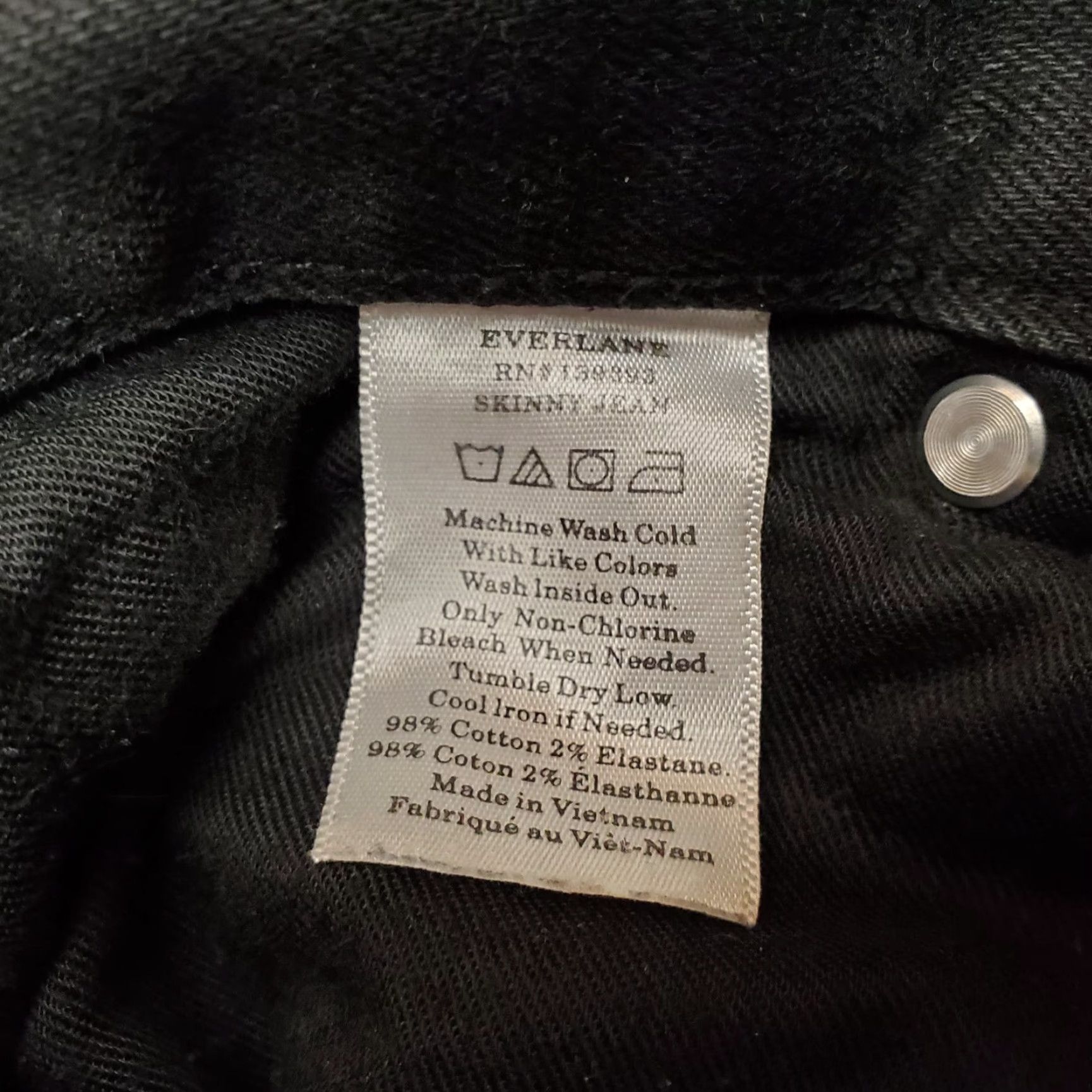 Everlane Everlane Jeans Mens 30x32 Black Skinny Fit Straight Leg Denim Faded Distressed Size US 30 / EU 46 - 5 Thumbnail