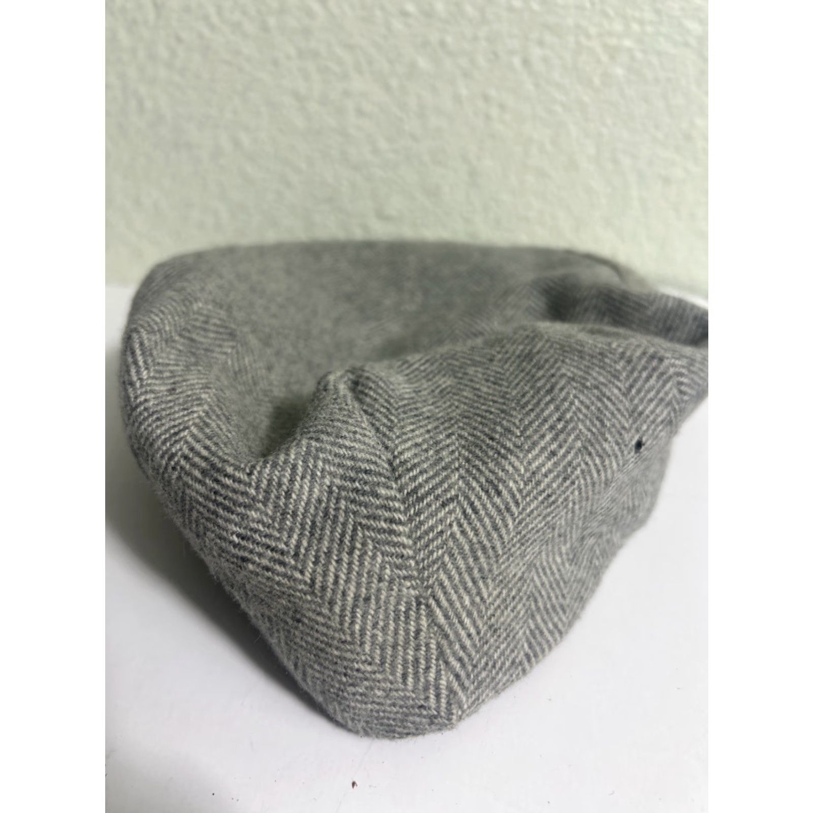 Vintage VINTAGE White Hall Newsboy Cap Wool Herringbone Gray USA Size M Men Cap Size ONE SIZE - 7 Thumbnail