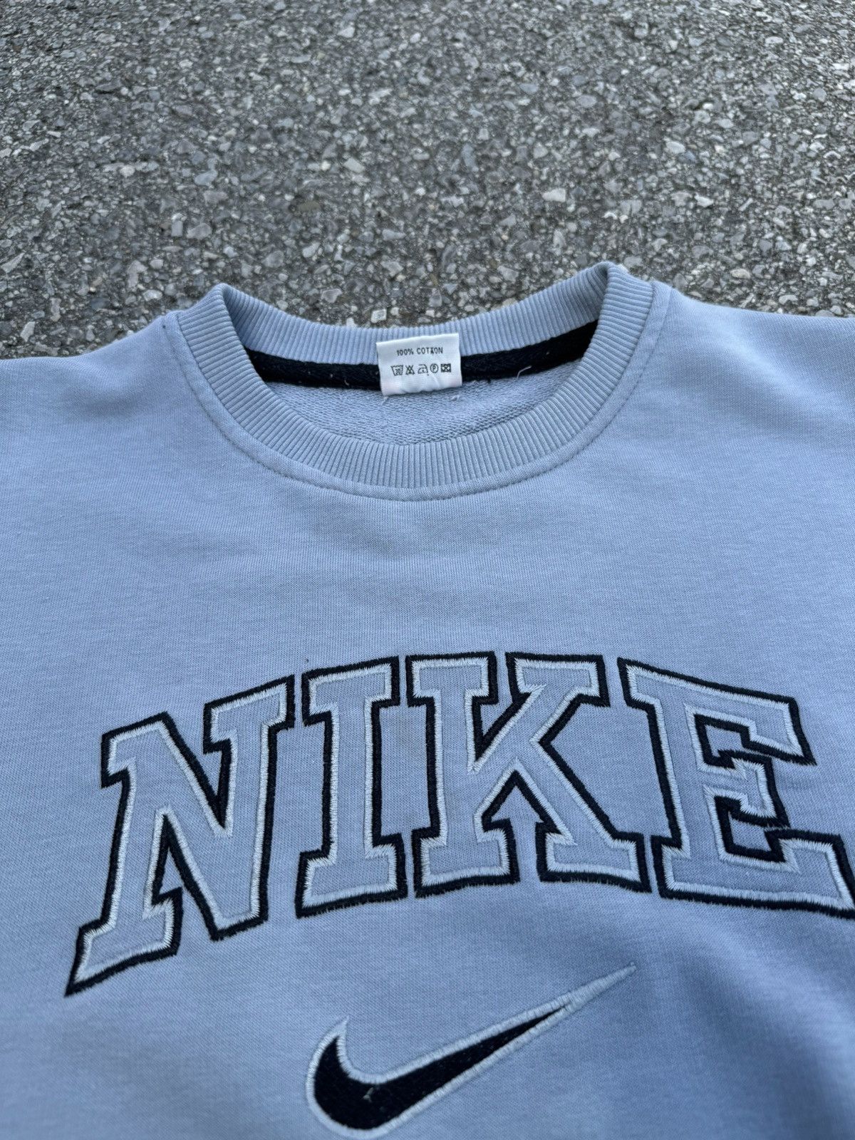 Nike × Vintage Nike Vintage 90s bootleg central swoosh logo boxy crewneck Size US S / EU 44-46 / 1 - 6 Thumbnail