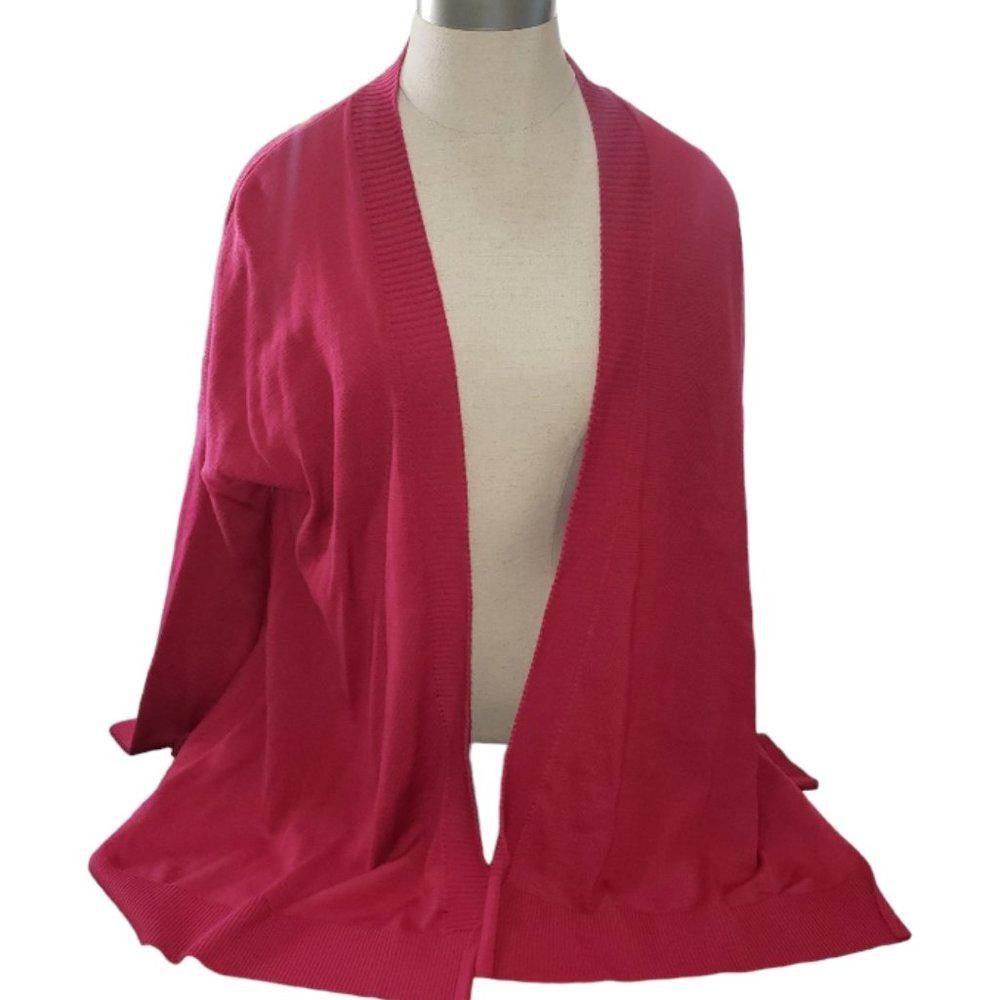 Designer CT713 Ladies Red Long Sleeve Open Cardigan M Size L / US 10 / IT 46 - 1 Thumbnail