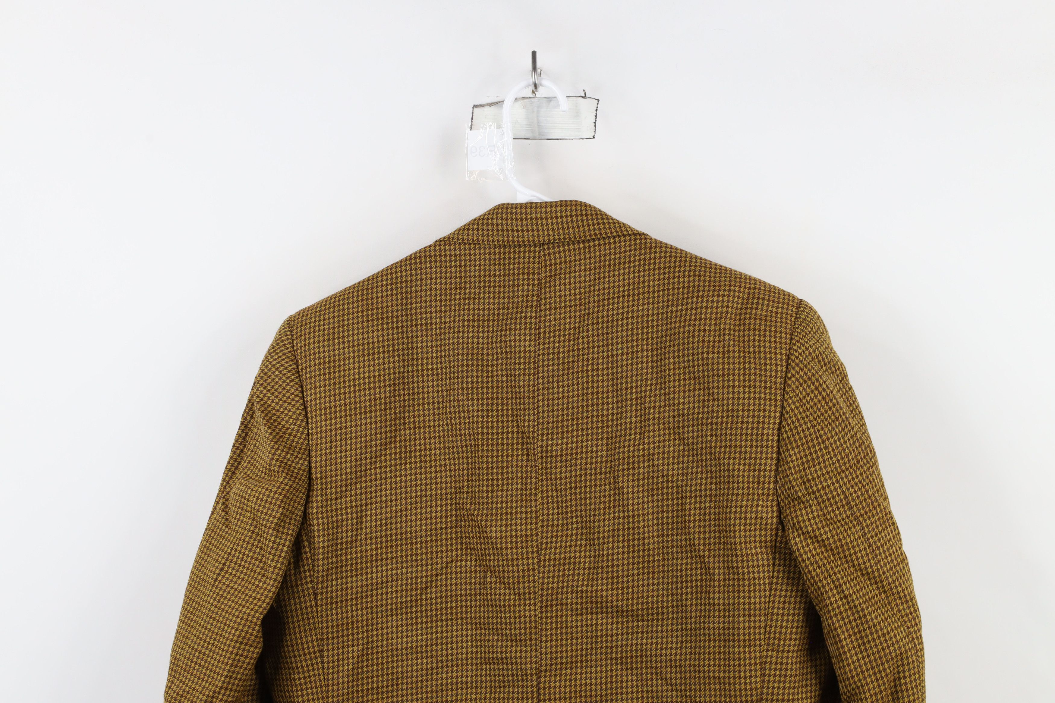 Vintage Vintage 60s Rockabilly Gabardine Houndstooth Blazer Jacket Size US L / EU 52-54 / 3 - 13 Thumbnail