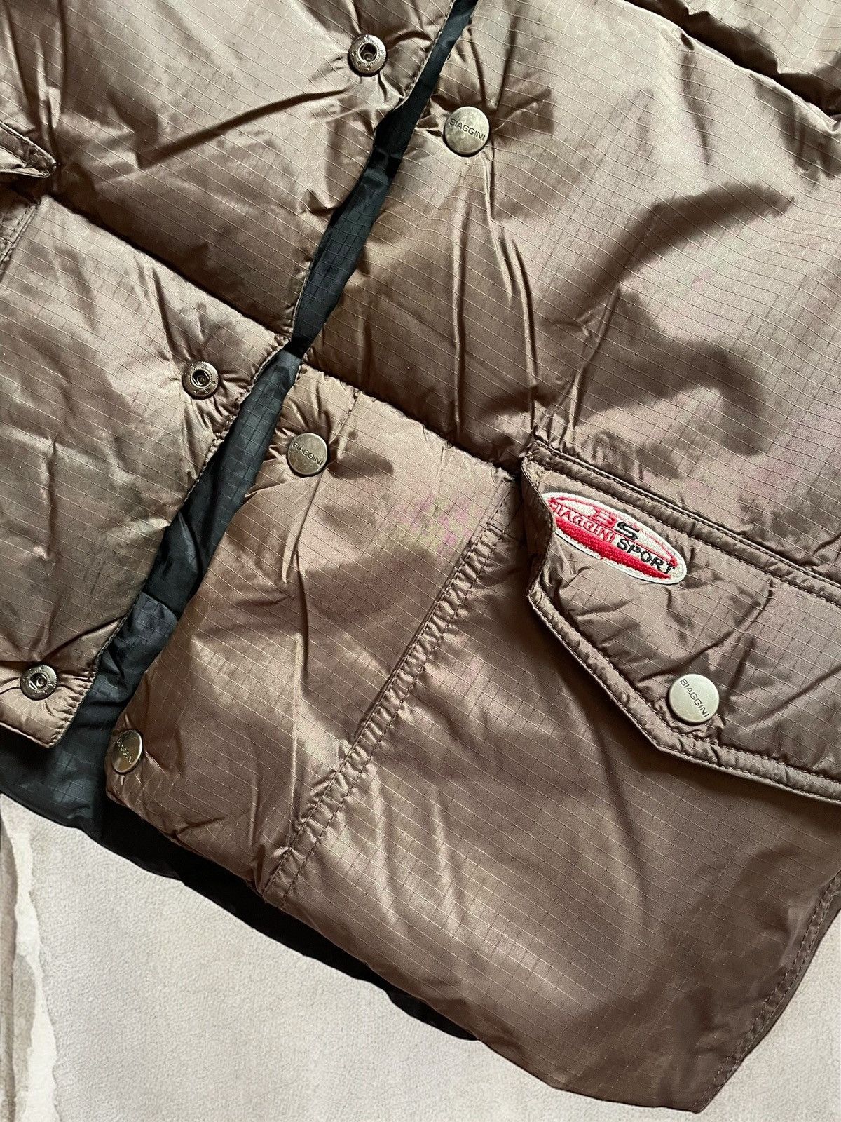 Other × Vintage VINTAGE TWO SIDED PUFFER DOWN VEST BUTTONS NYLON Y2k avant Size US L / EU 52-54 / 3 - 4 Thumbnail