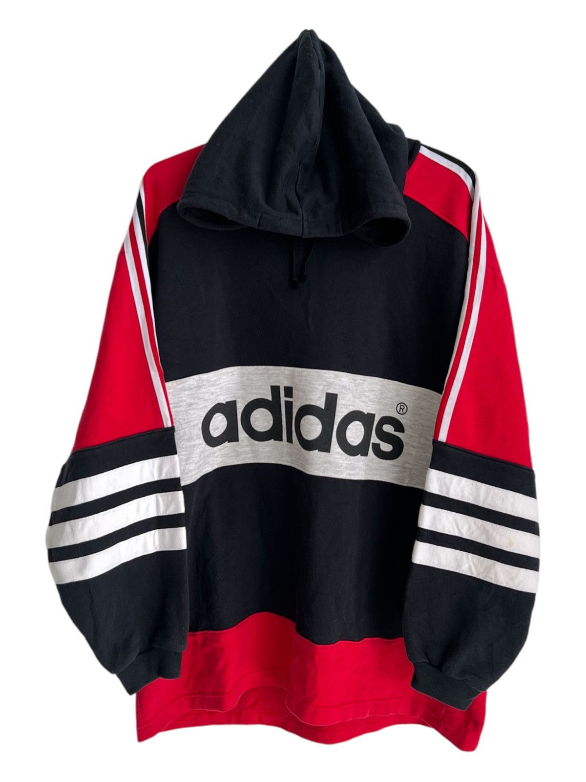 Pullover Hoodie Run Dmc Hoodie Adidas Vintage 80's ADIDAS