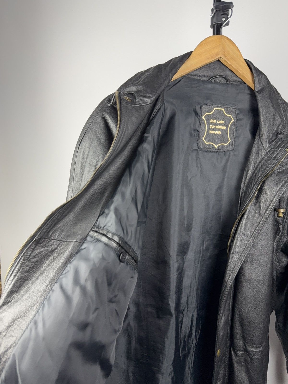 Vintage Vintage 90s Avant Garde Leather Biker MOTO Y2K Jacket Size US M / EU 48-50 / 2 - 10 Thumbnail