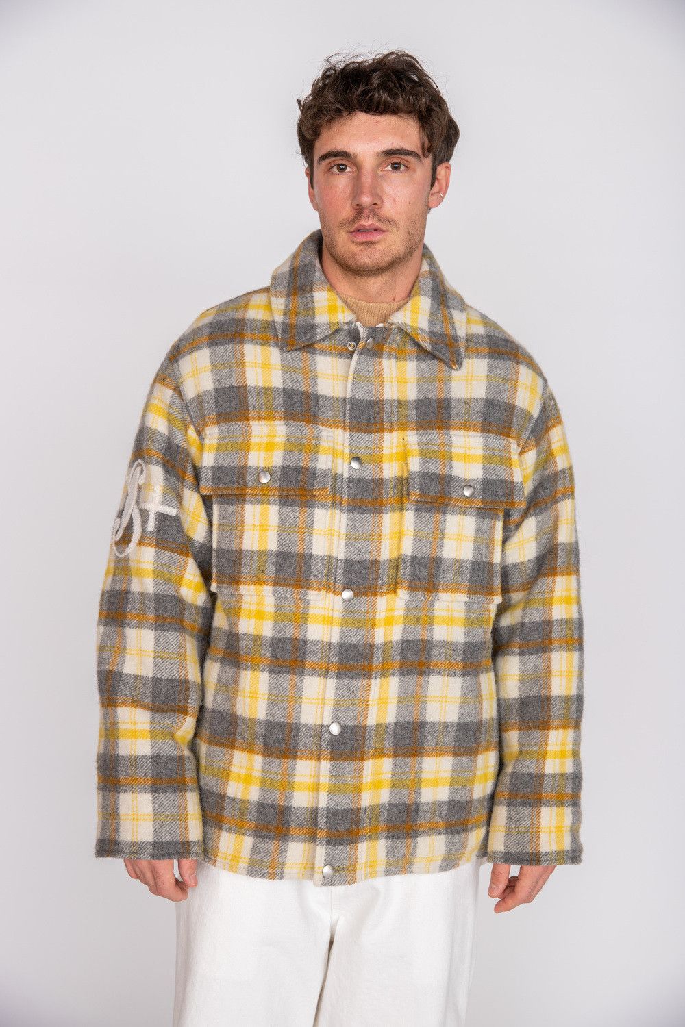 Jil Sander o1y1124 Long Sleeves Checked Shirt in Multicolor Size US S / EU 44-46 / 1 - 1 Thumbnail