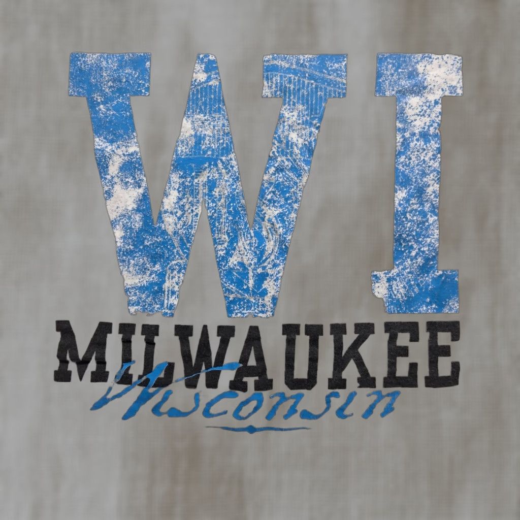 Gildan GILDAN Milwaukee Wisconsin Graphic T-Shirt White Adult Men's L Large 100% Cotton Size US L / EU 52-54 / 3 - 1 Thumbnail