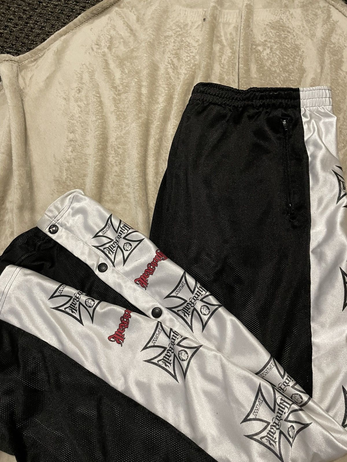 Affliction Vintage Third Rail Tearaway Track Pants Y2K (Rare) Size US 32 / EU 48 - 2 Thumbnail