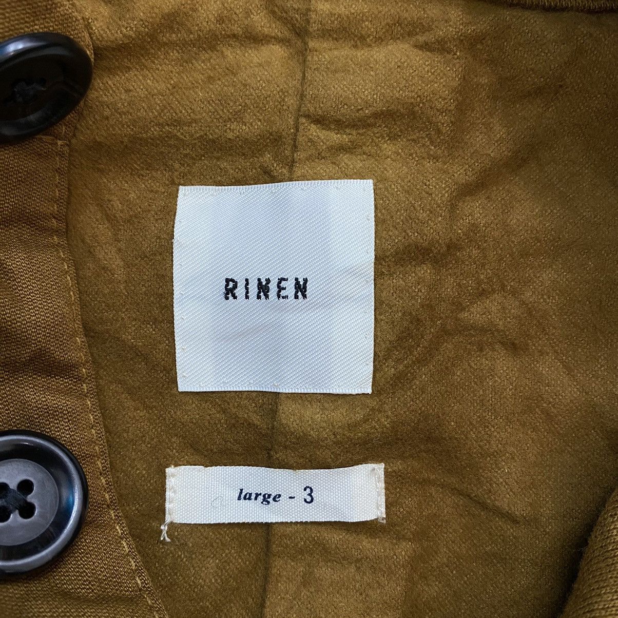 Japanese Brand × Vintage Vintage RINEN Japanese Brand Quadro Brown Hooded Coat Size US M / EU 48-50 / 2 - 3 Thumbnail