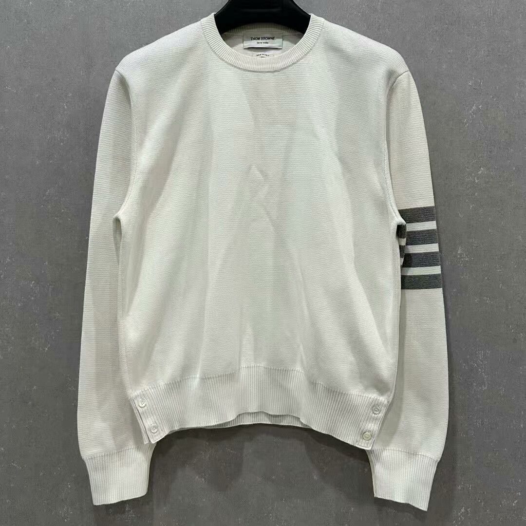 Thom Browne thom browne striped knit sweatshirt size 3 Size US L / EU 52-54 / 3 - 1 Thumbnail