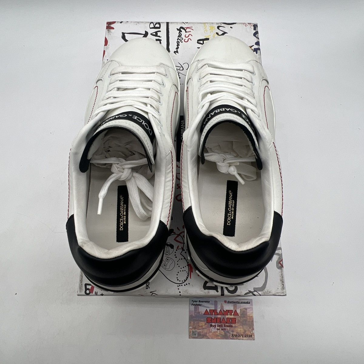 Dolce & Gabbana Dolce&Gabbana Low White blueberry Size US 8 / EU 41 - 7 Thumbnail