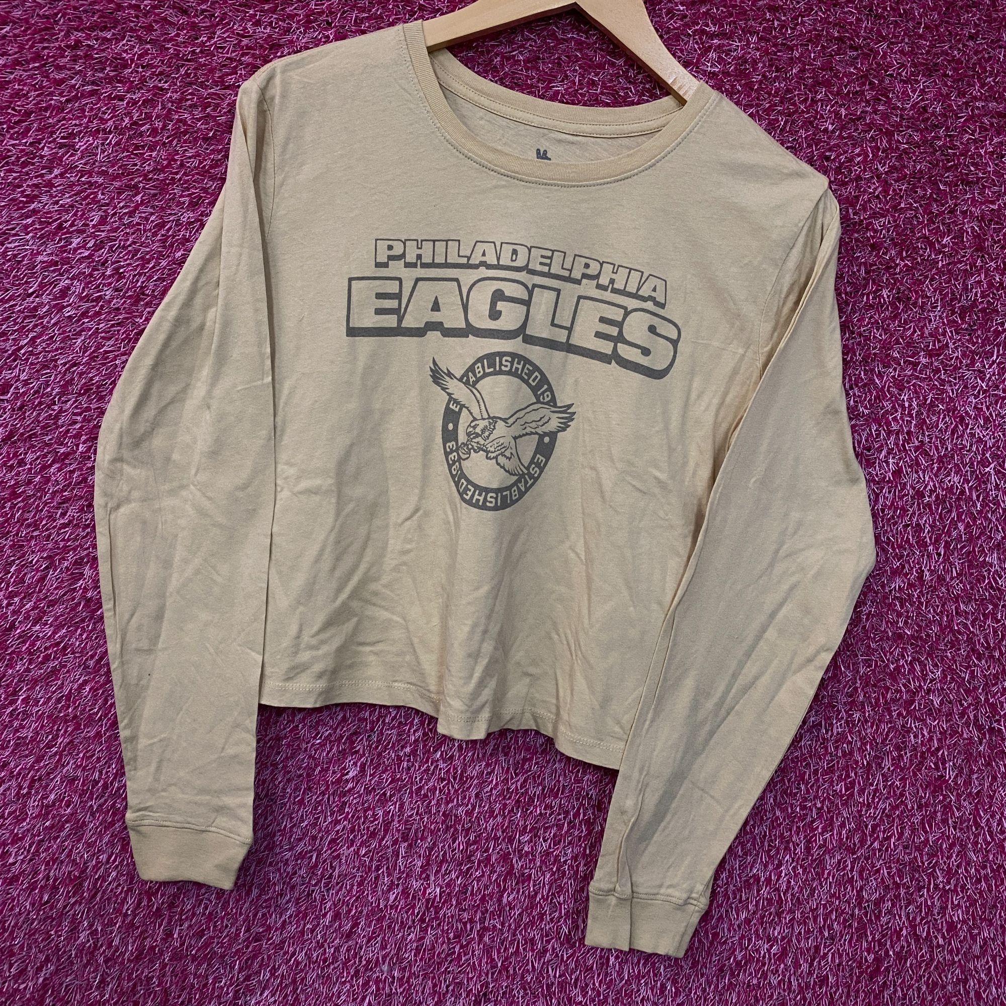 Junk Food Junk Food Clothing Philadelphia Eagles Women's Brown Cropped Size XS / US 0-2 / IT 36-38 - 3 Thumbnail